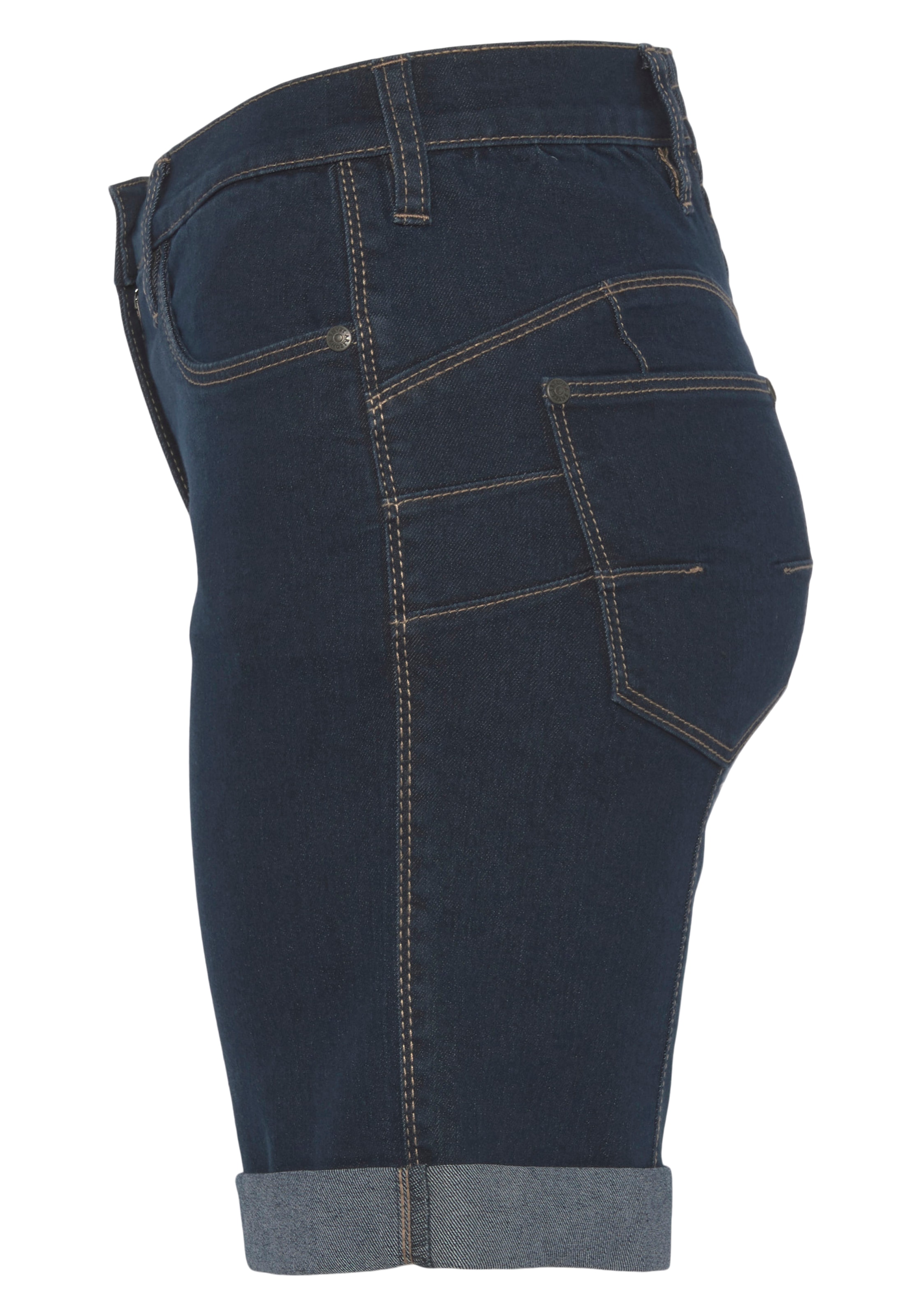 Arizona Jeansbermudas, weite Passform, kurze Beinform, hohe Leibhöhe