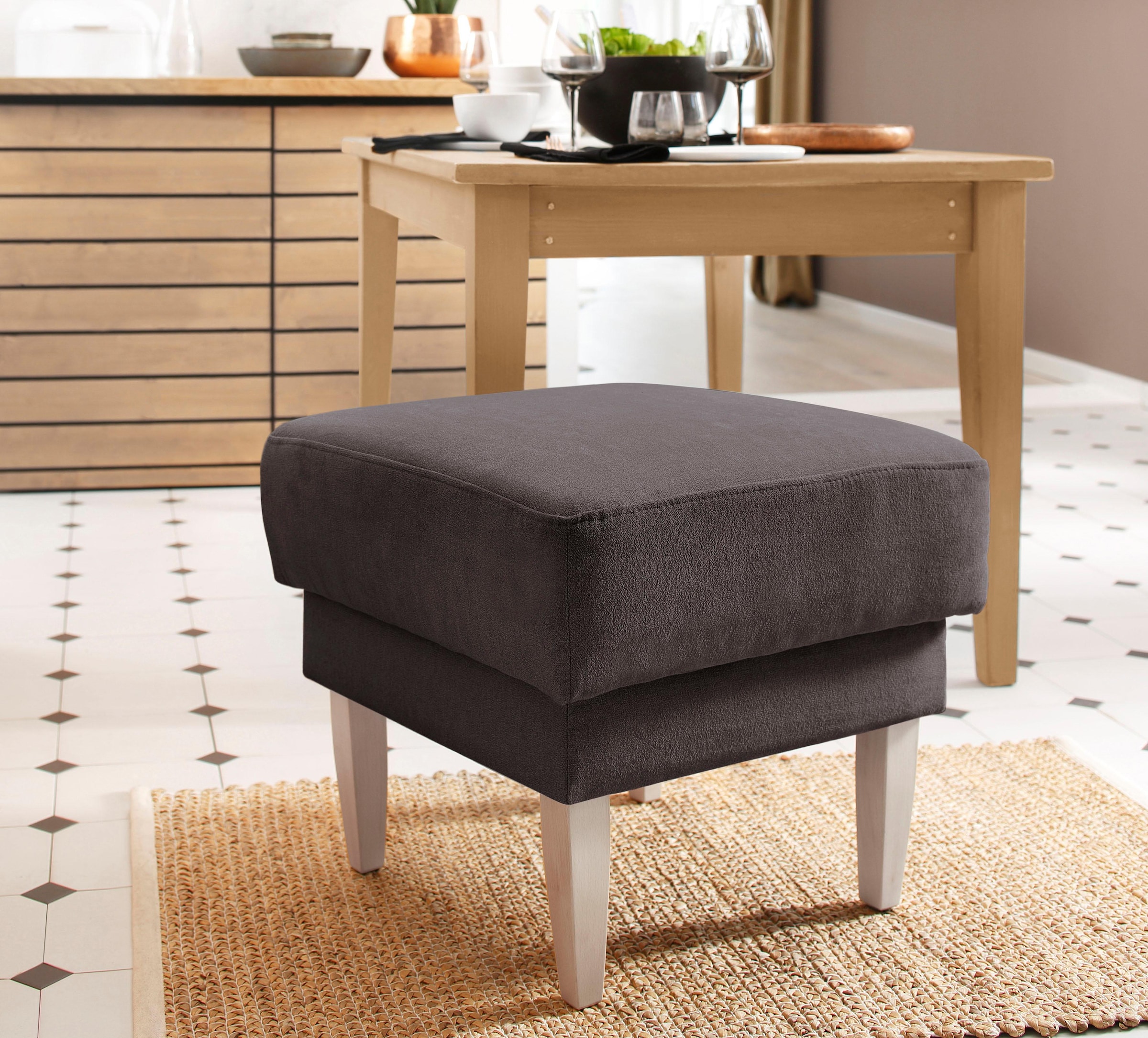 Home affaire Hocker »Scalea«, mit Federkern-Polsterung