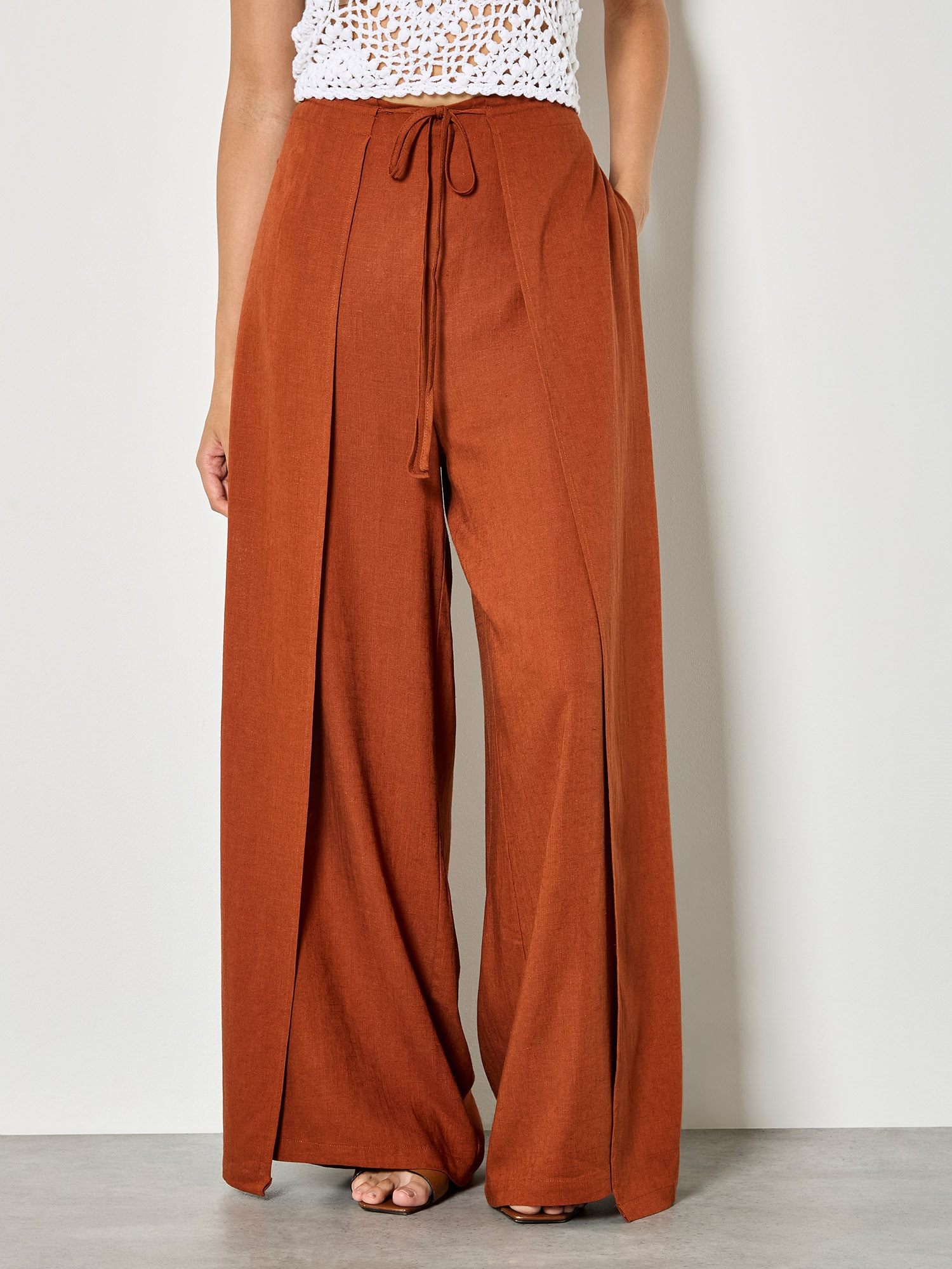 Apricot Leinenhose »Hose«  mit weitem Bein