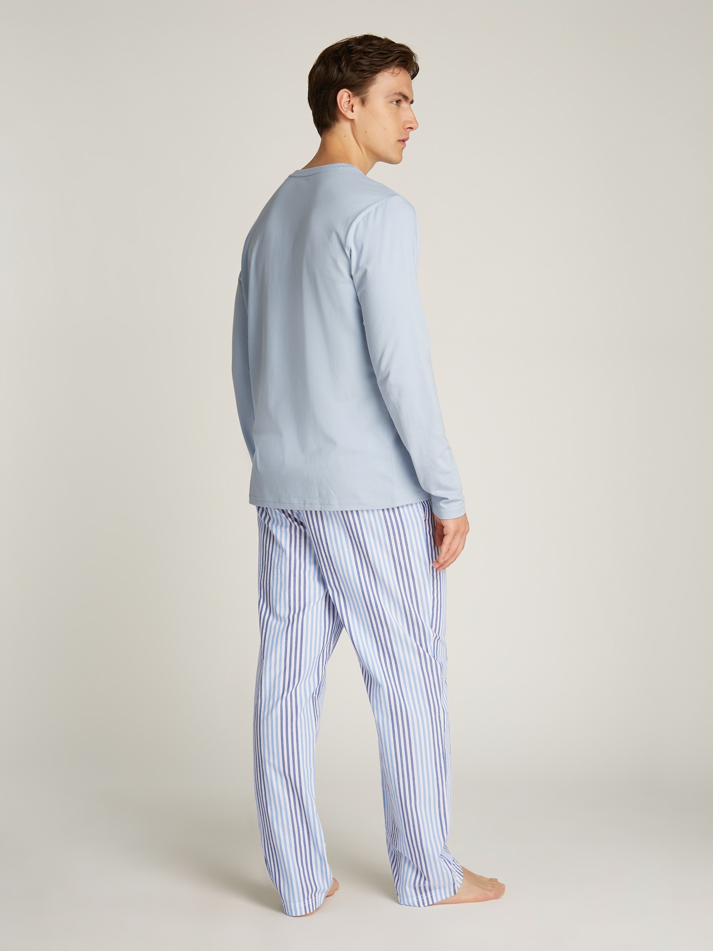 Tommy Hilfiger Underwear Pyjama »LS PANT WOVEN SET PRINT«, (Set, 2 tlg., 2er), mit Streifenmuster
