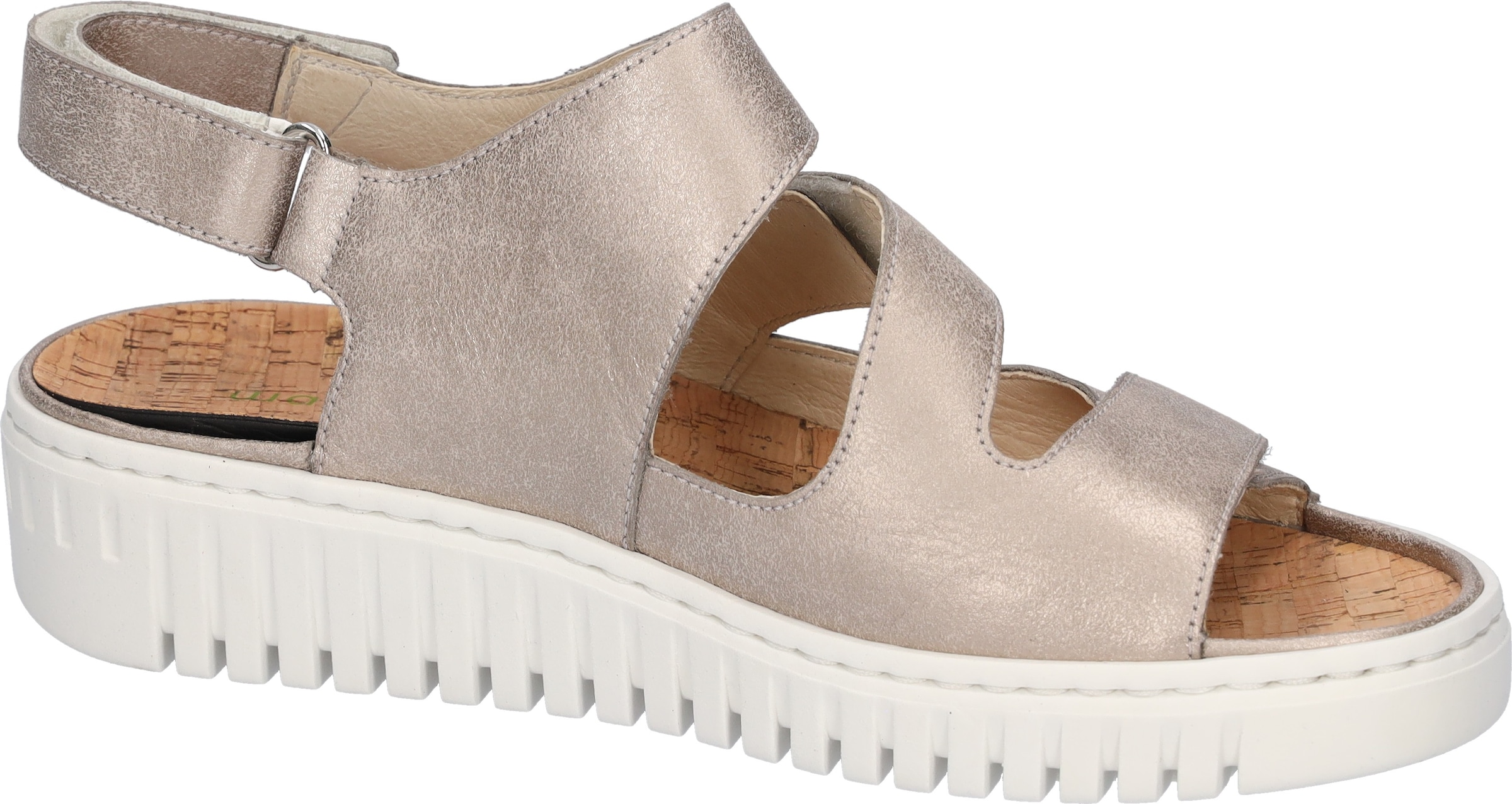 Waldläufer Plateausandale »H-WILLOW«, Sommerschuh, Klettschuh, Bequemschuh in Komfortweite H (= sehr weit)