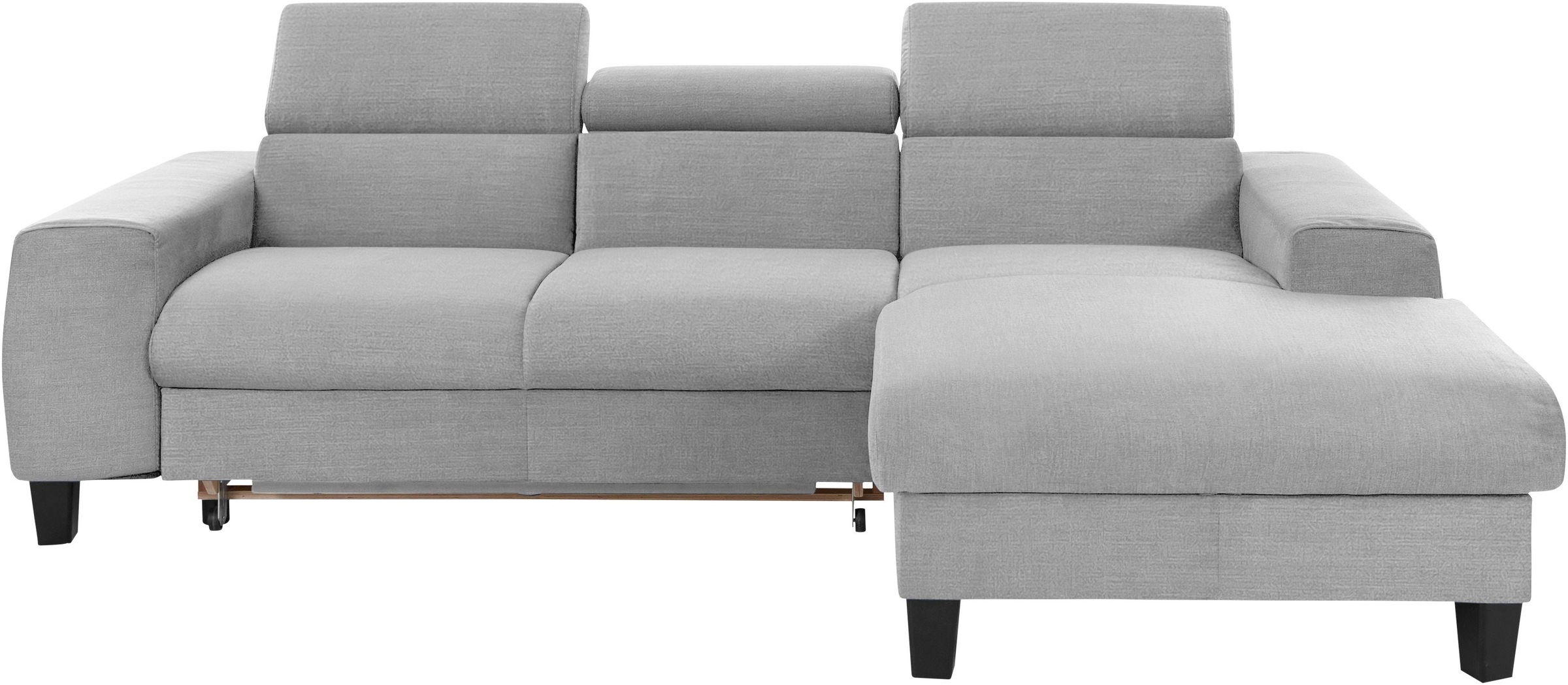 COTTA Polstergarnitur »Morven L-Form«, (Set), Set bestehend aus: Ecksofa mit Kopfteilverstellung & Hocker