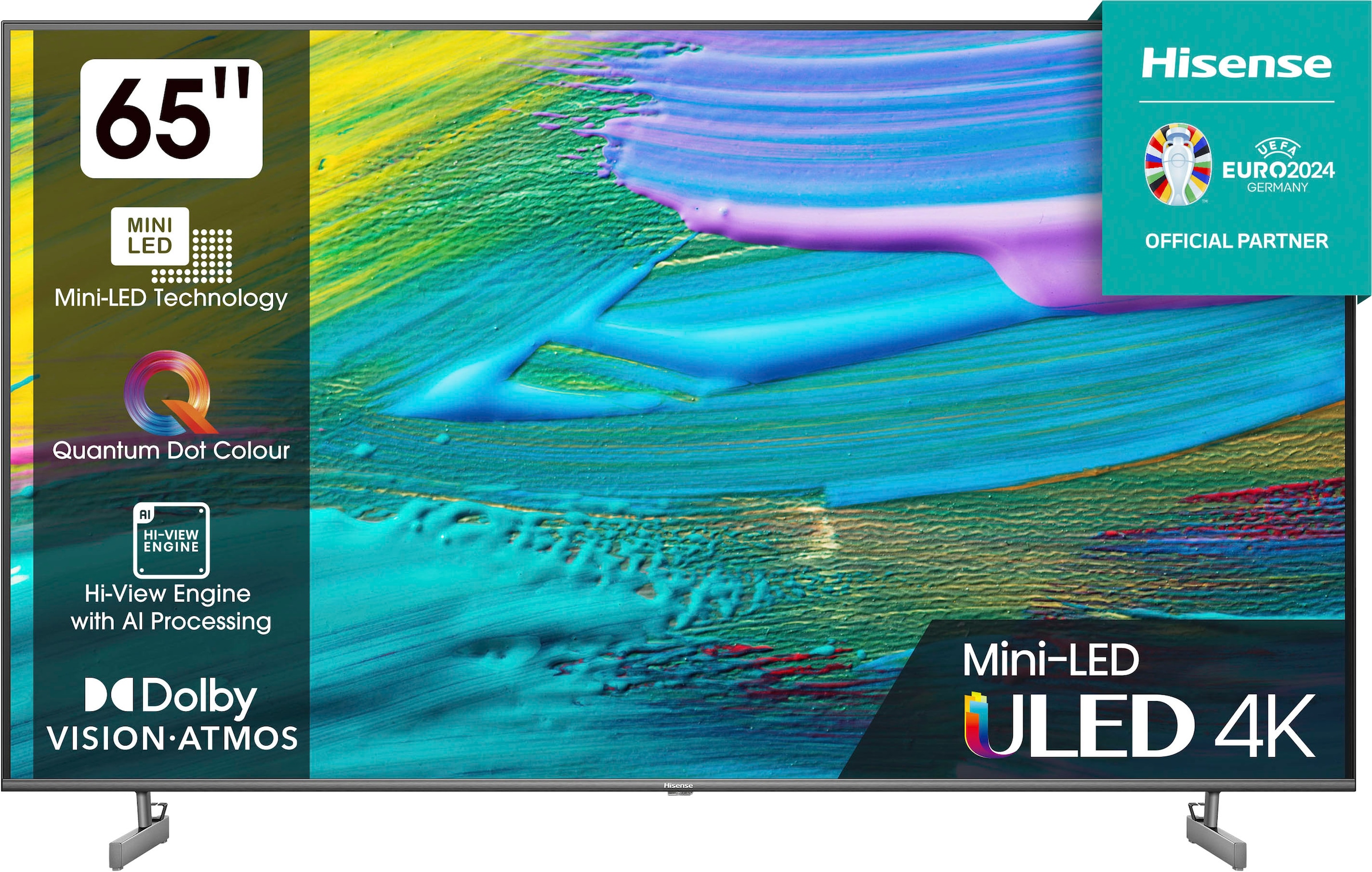 Hisense Mini-LED-Fernseher »65U6KQ«, 164 cm/65 UNIVERSAL Zoll, Garantie 3 Jahre | 4K ➥ Smart-TV Ultra HD, XXL