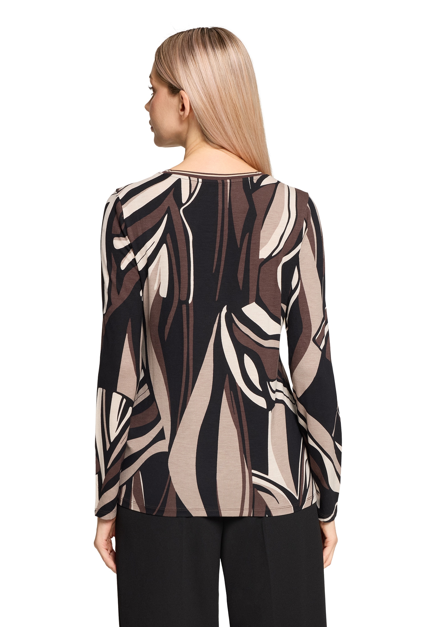 Betty Barclay Rundhalsshirt »Basic Shirt mit Rippbündchen«