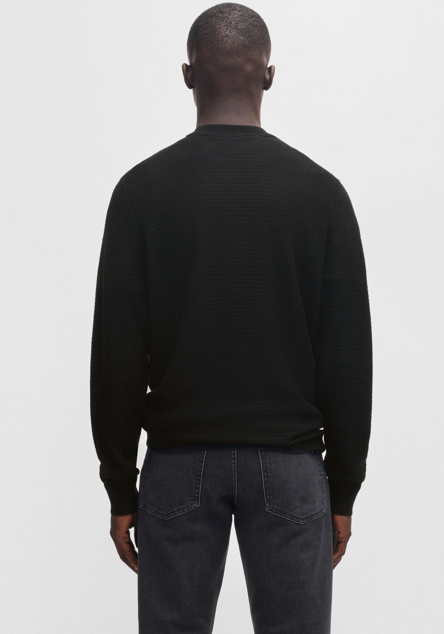 BOSS ORANGE Strickpullover »Anion« mit BOSS-Badge