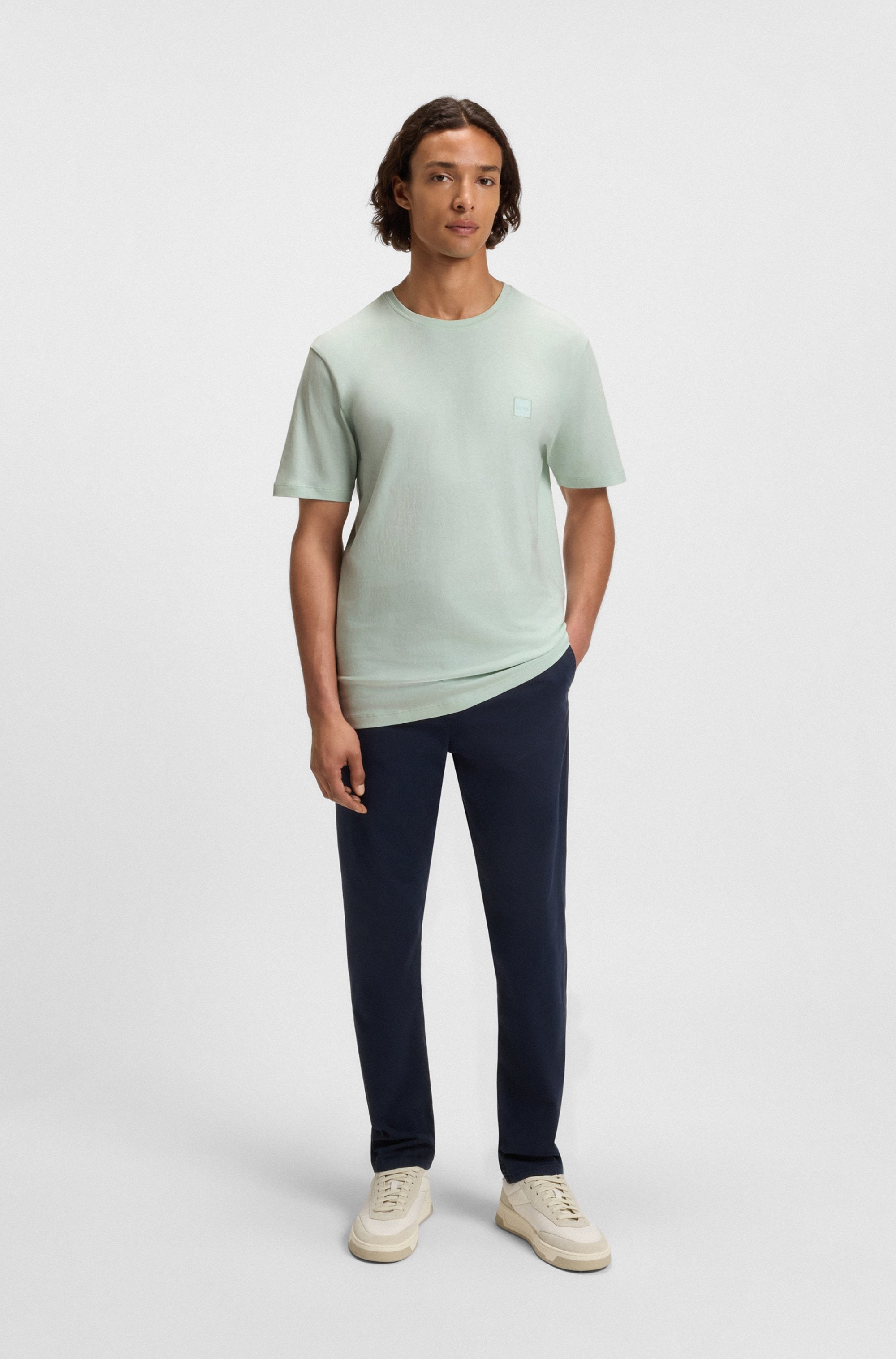 BOSS ORANGE T-Shirt »Tales«, mit BOSS Stickerei auf der Brust