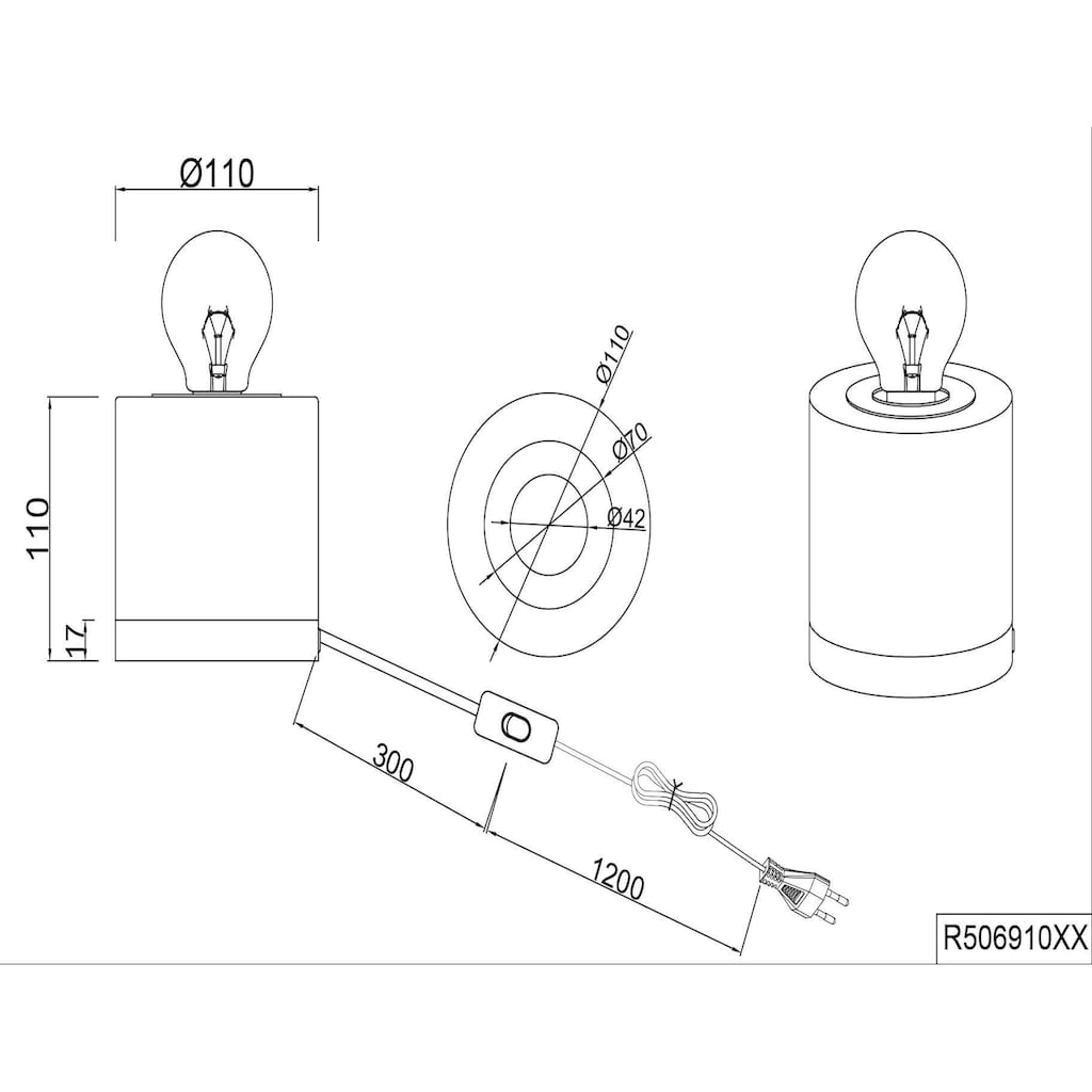 TRIO Leuchten Schreibtischlampe »Judy«, 1 flammig-flammig