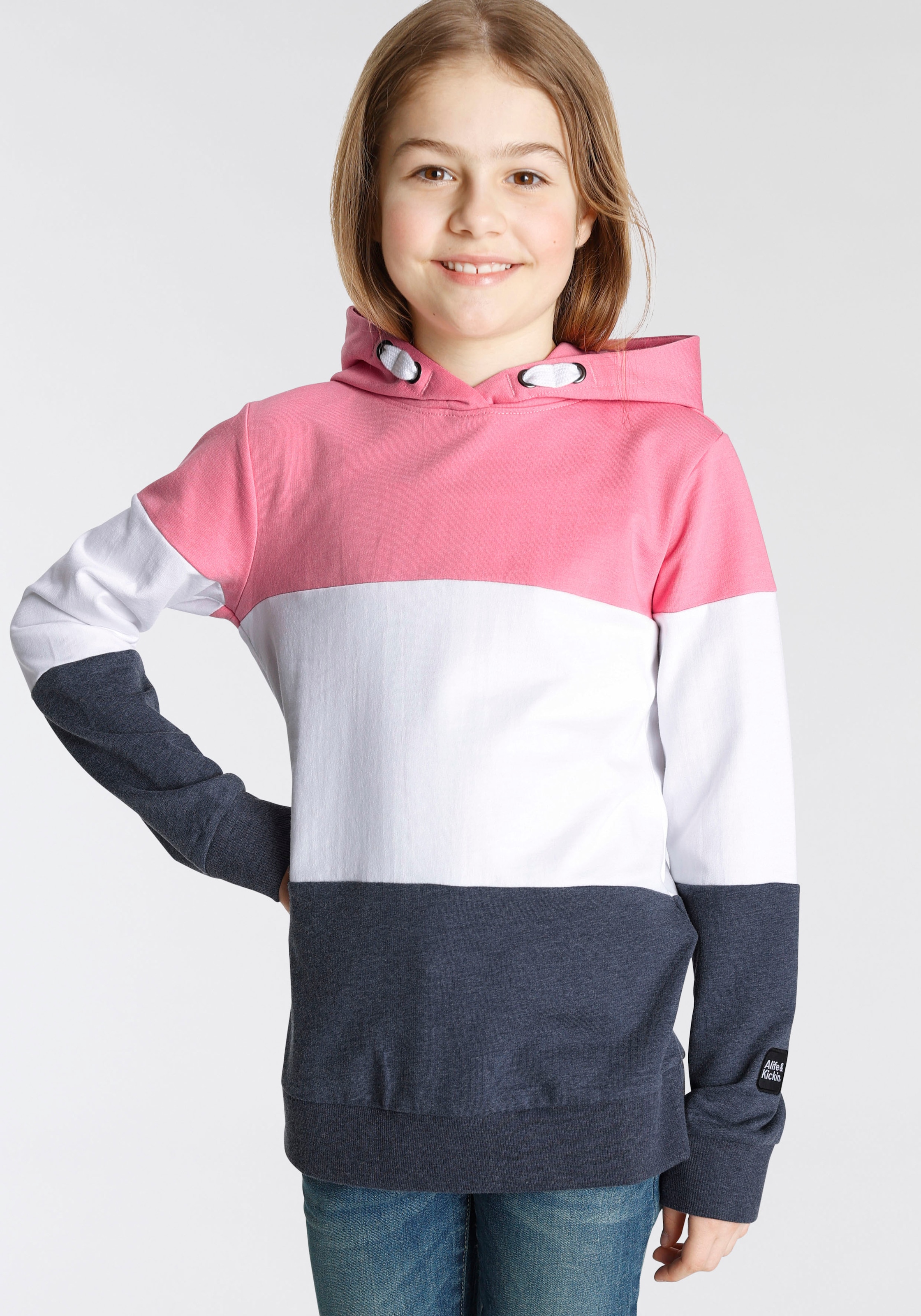 Alife & Kickin Kickin NEUE coolem Kapuzensweatshirt »mit für Alife & bei Colourblocking«, Kids. ♕ MARKE
