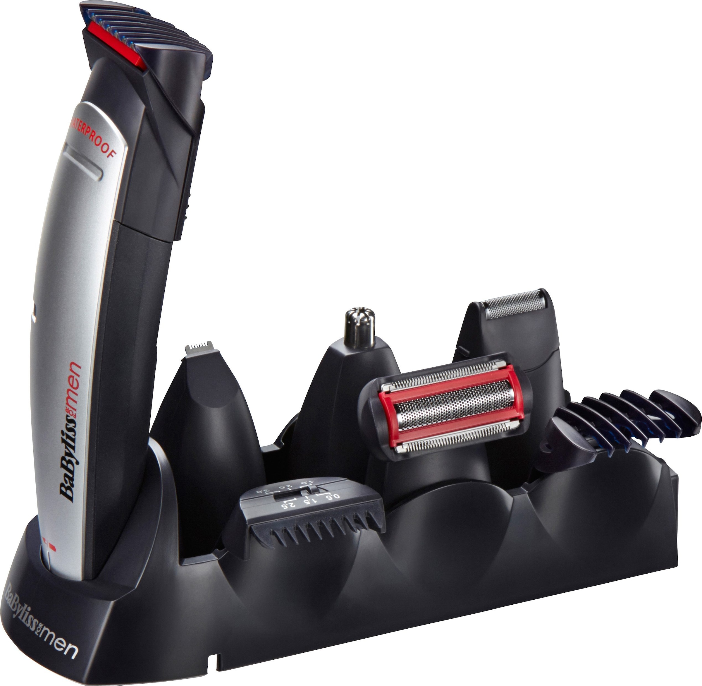 5 »E837E MEN & Aufsätze, Multifunktionstrimmer für BaByliss Gesicht XXL Multigrooming X-10«, Set Kopf, Körper Jahren Garantie mit 3