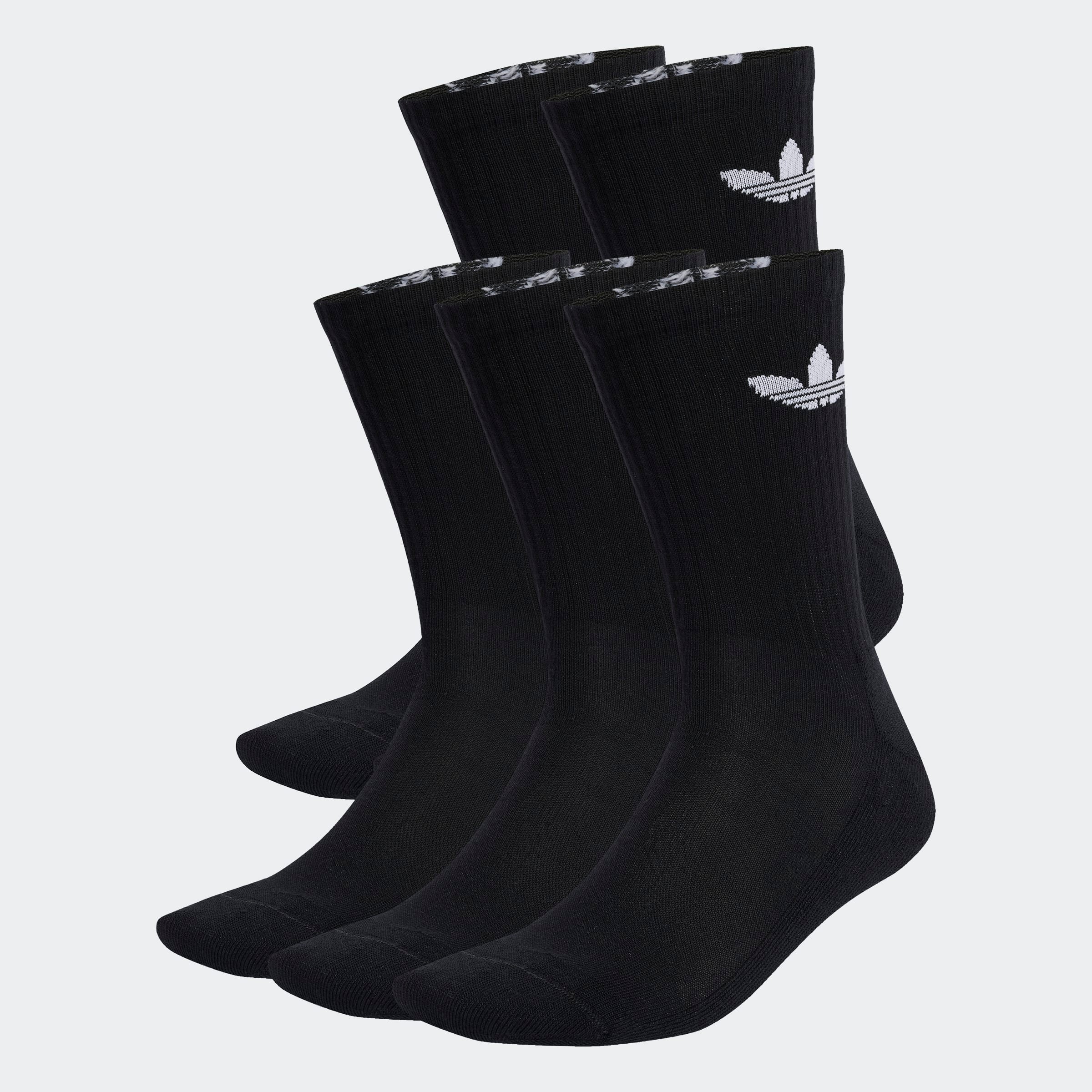 adidas Originals Sportsocken »TREFOIL CUSHION CREW, 6 PAAR« 6 Paar tlg. für Laufen, 6er-Pack, mit Trefoil Logo, wadenlang