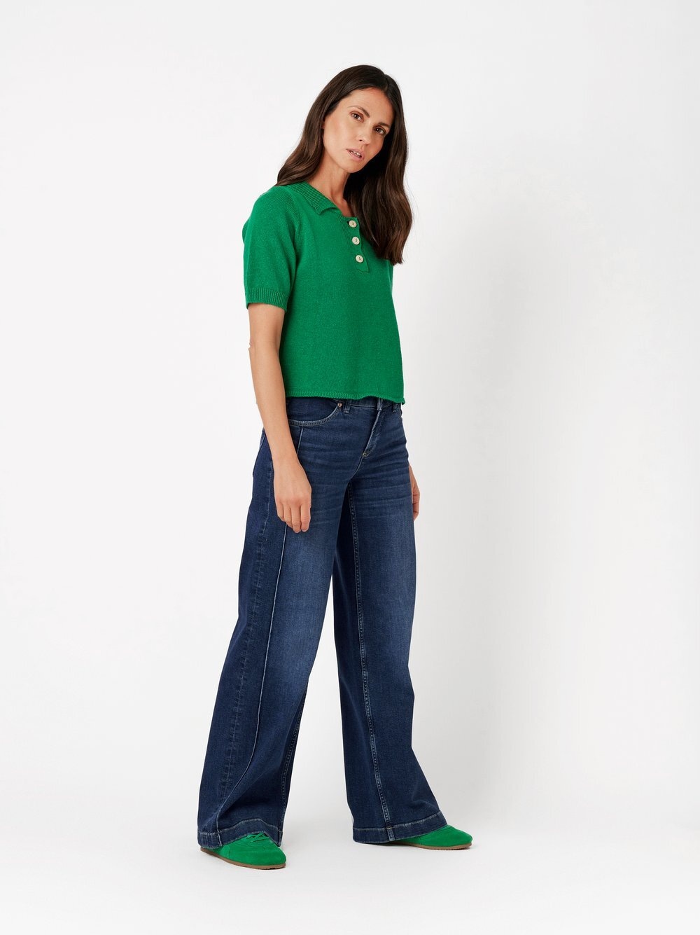 TONI Bootcut-Jeans »Ella Wide« mit Teilungsnähten
