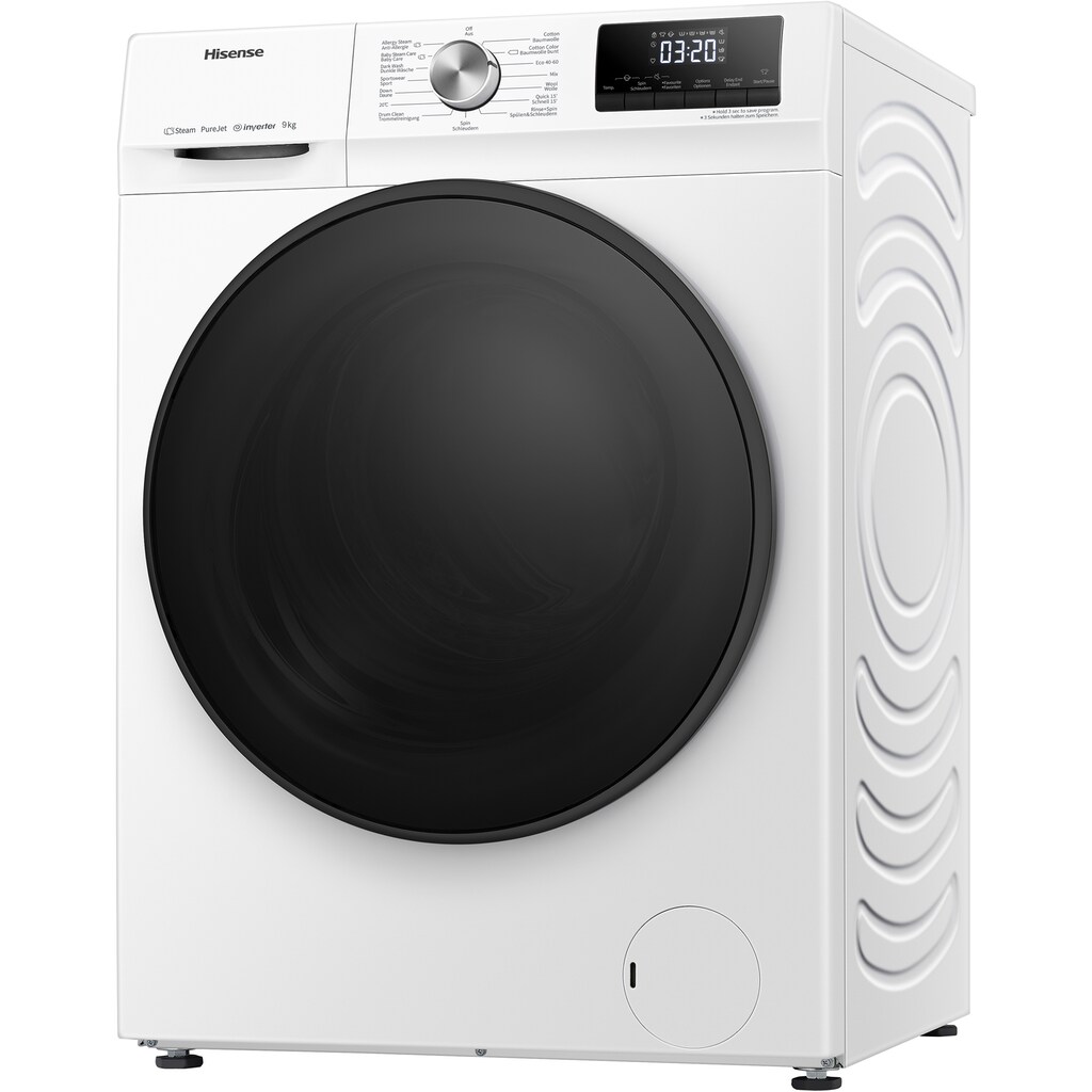 Hisense Waschmaschine, WFQA9014EVJM, WFQA9014EVJM, 9 kg, 1400 U/min