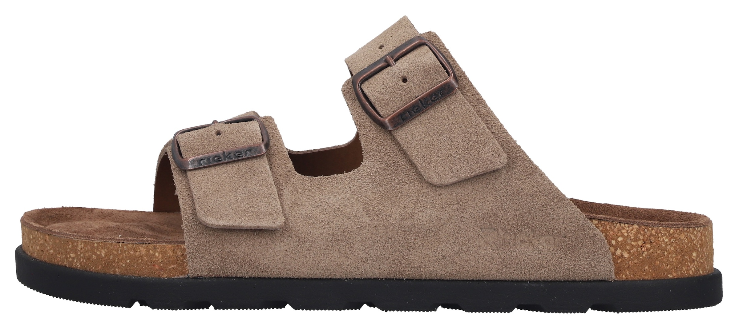 Rieker Pantolette  Sommerschuh, Strandschuh, Hausschuh mit bequemem Fußbett