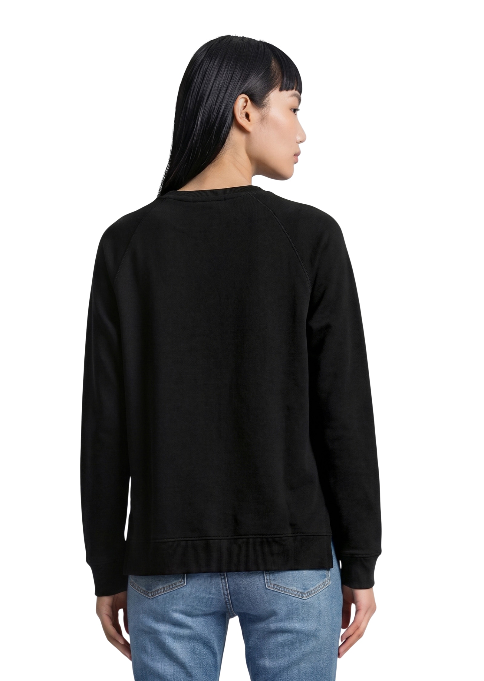 Marc O'Polo DENIM Sweatshirt , Im modernen O-Shape, locker geschnitten und Raglanärmeln

