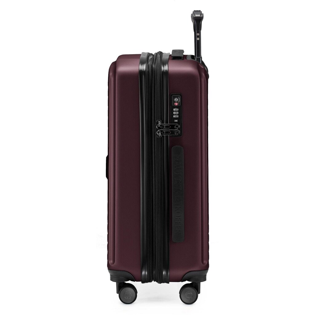 Hauptstadtkoffer Hartschalen-Trolley »Mitte, 55 cm, burgund«, 4 Rollen