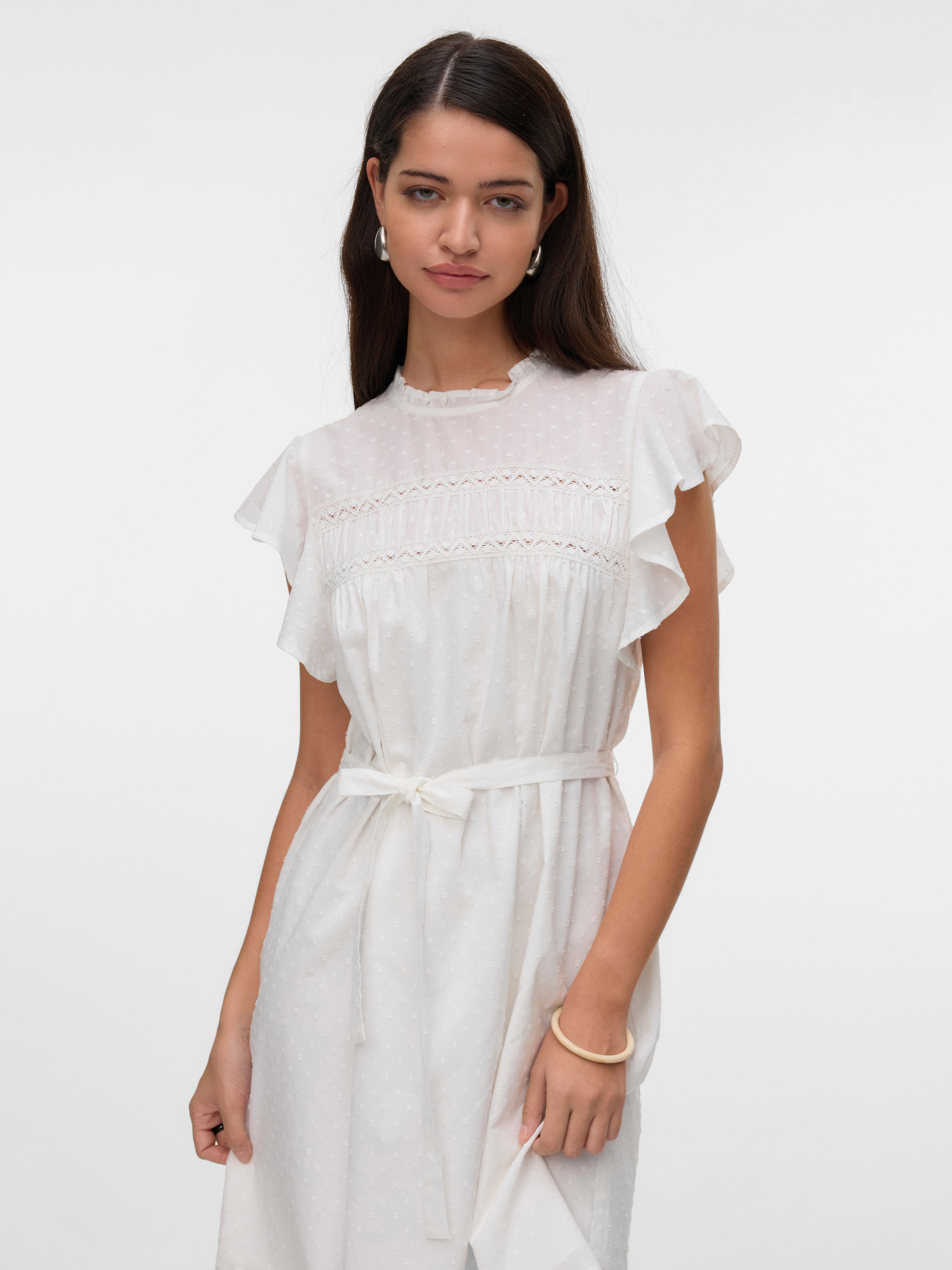 Vero Moda Minikleid »VMTRINE SL SHORT LACE DRESS WVN GA NOOS«