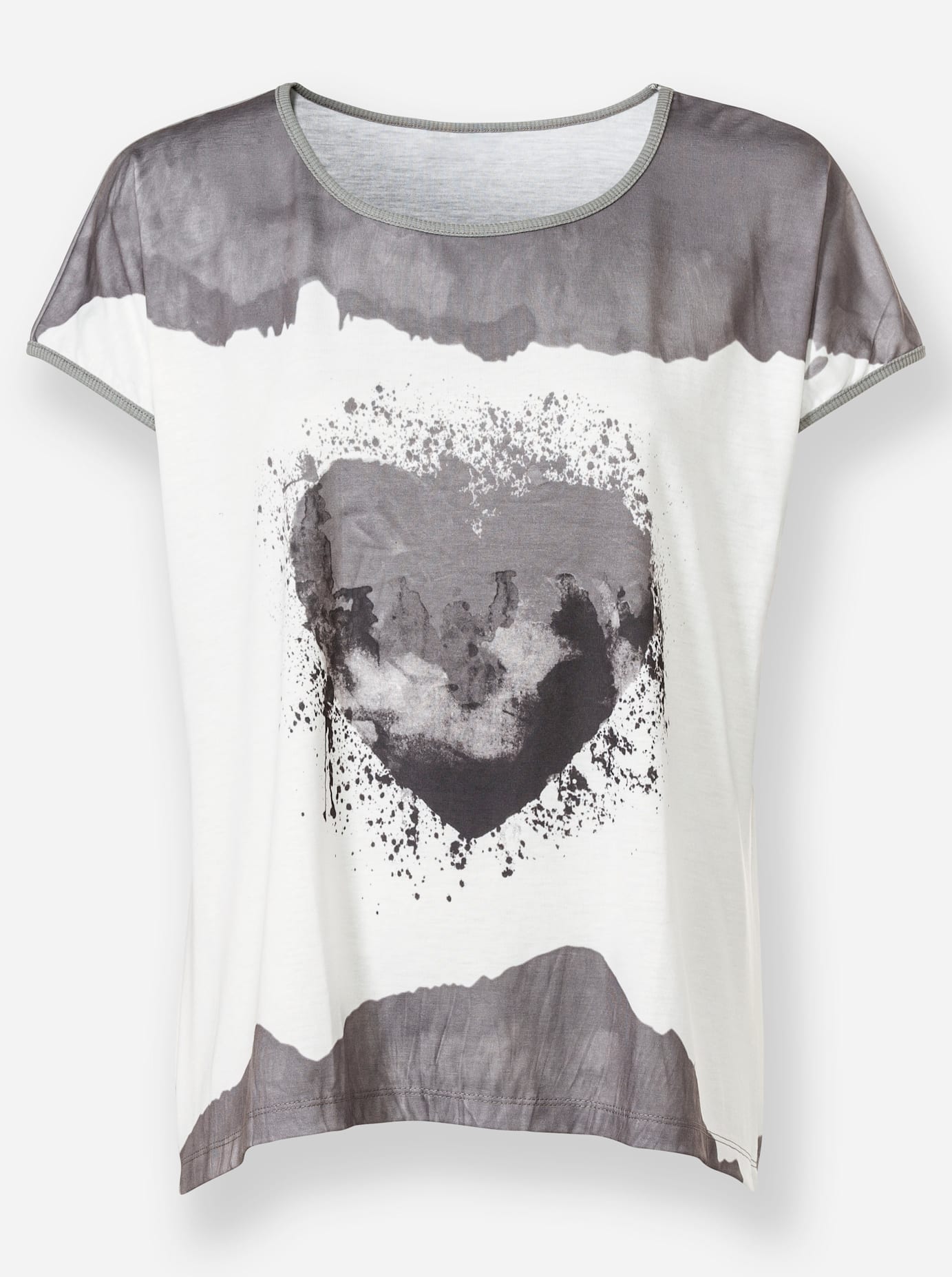 heine Rundhalsshirt »Druck-Shirt«, (1 tlg.)