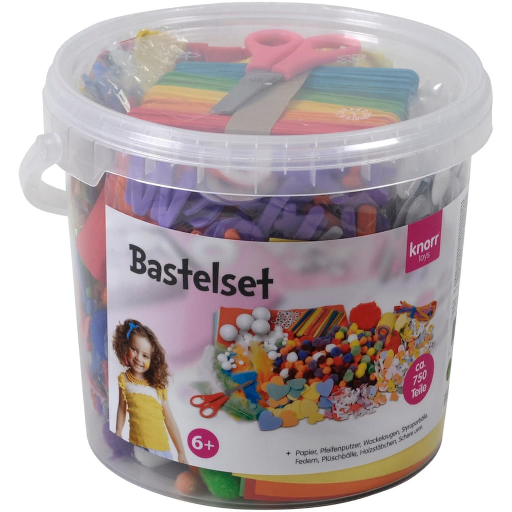 Knorrtoys® Kreativset »Bastelset Eimer (750tlg.)«, (Set)