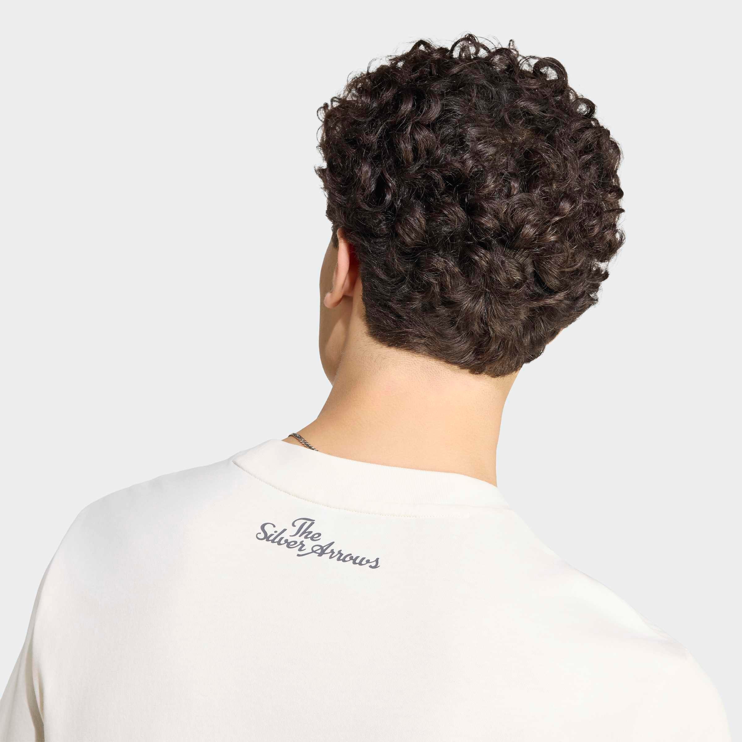 adidas Performance T-Shirt »MERCEDES-AMG PETRONAS FORMULA 1 TEAM SILVER ARROWS 1955, GRAFIK« für Erwachsene, mit Rundhalsausschnitt, ohne Verschluss, aus Baumwolle