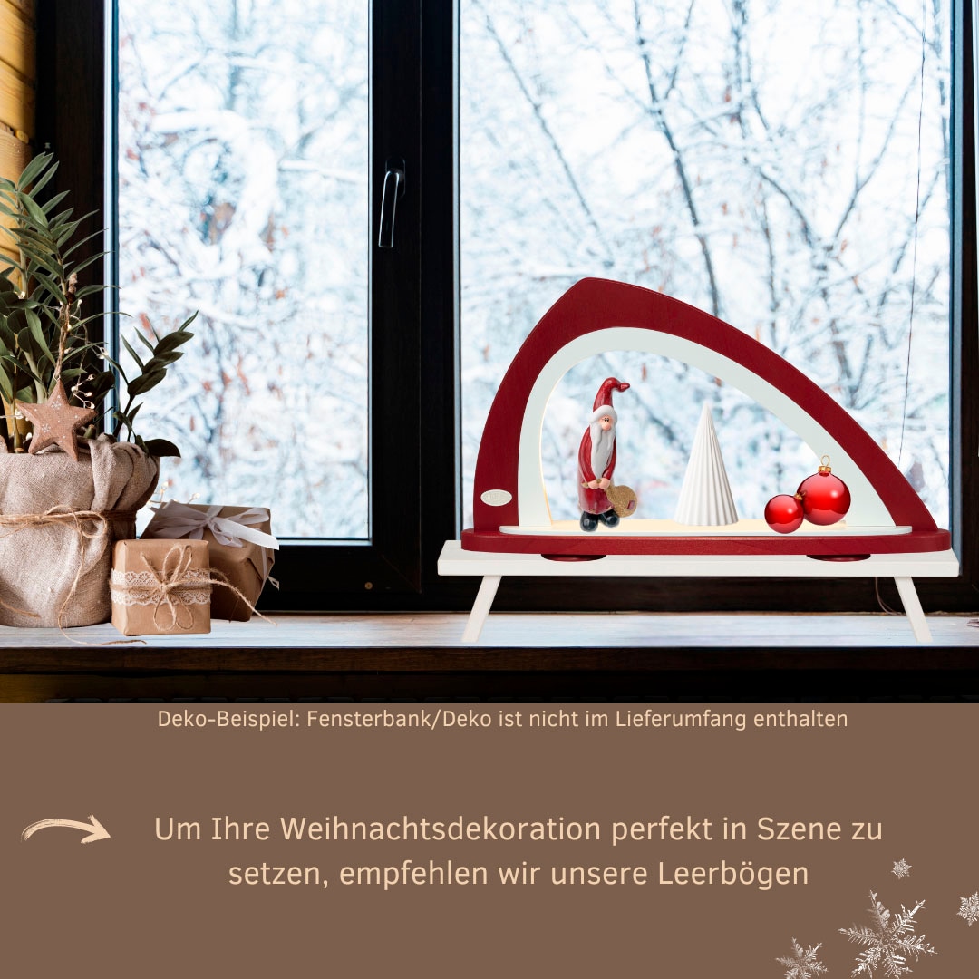 Weigla LED Schwibbogen »Weihnachtsdeko, Made in Germany« 1 Stk. Leerbogen zum Selbstbestücken, asymmetrisch