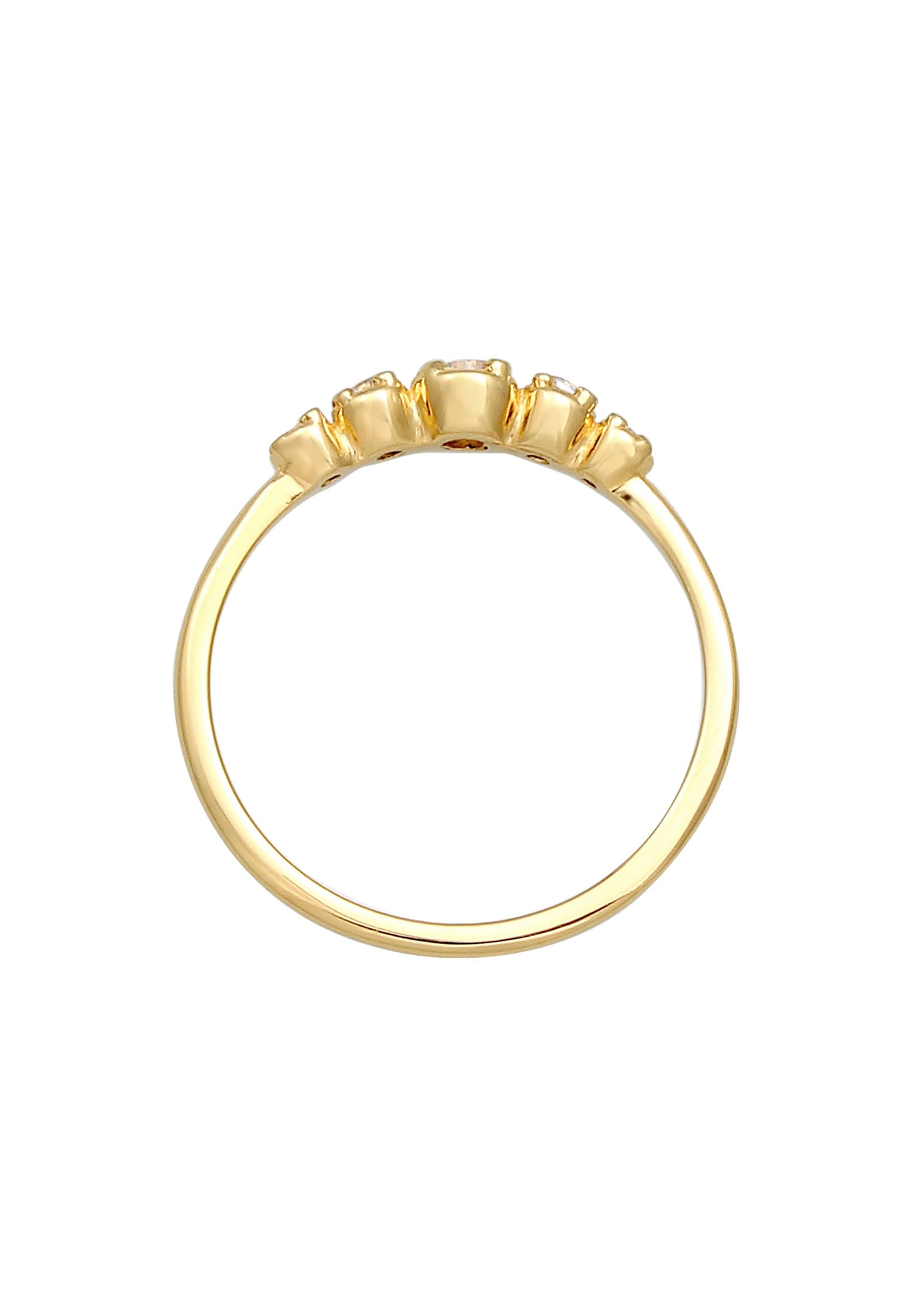 Elli Verlobungsring »Ring Zirkonia Verlobung Eternity Stacking 925 Silber«