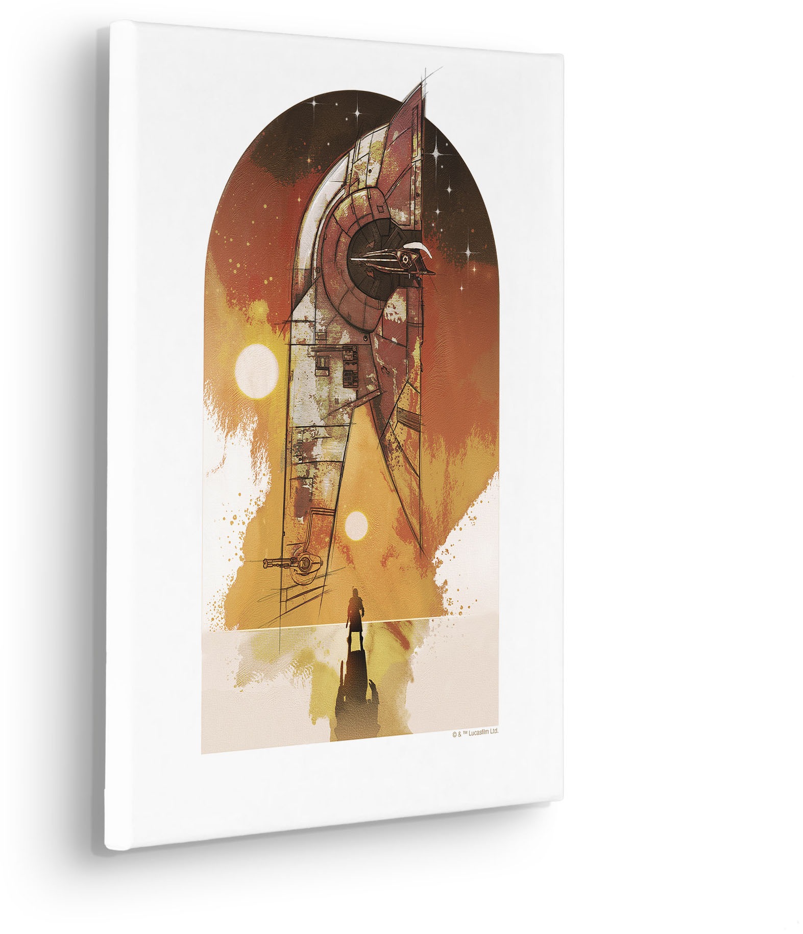 Komar Leinwandbild »Star Wars Boba Fett Starship«, Disney, (1 St.), 30 x 40 cm (Breite x Höhe) - Kinderzimmer, Dekoration