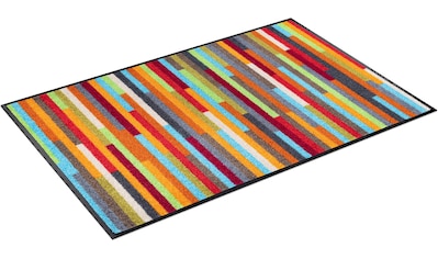 In- wash+dry Motiv Schmutzfangmatte, by Fußmatte geeignet, »Round Regenbogen, Rainbow«, waschbar Kleen-Tex halbrund, und Outdoor