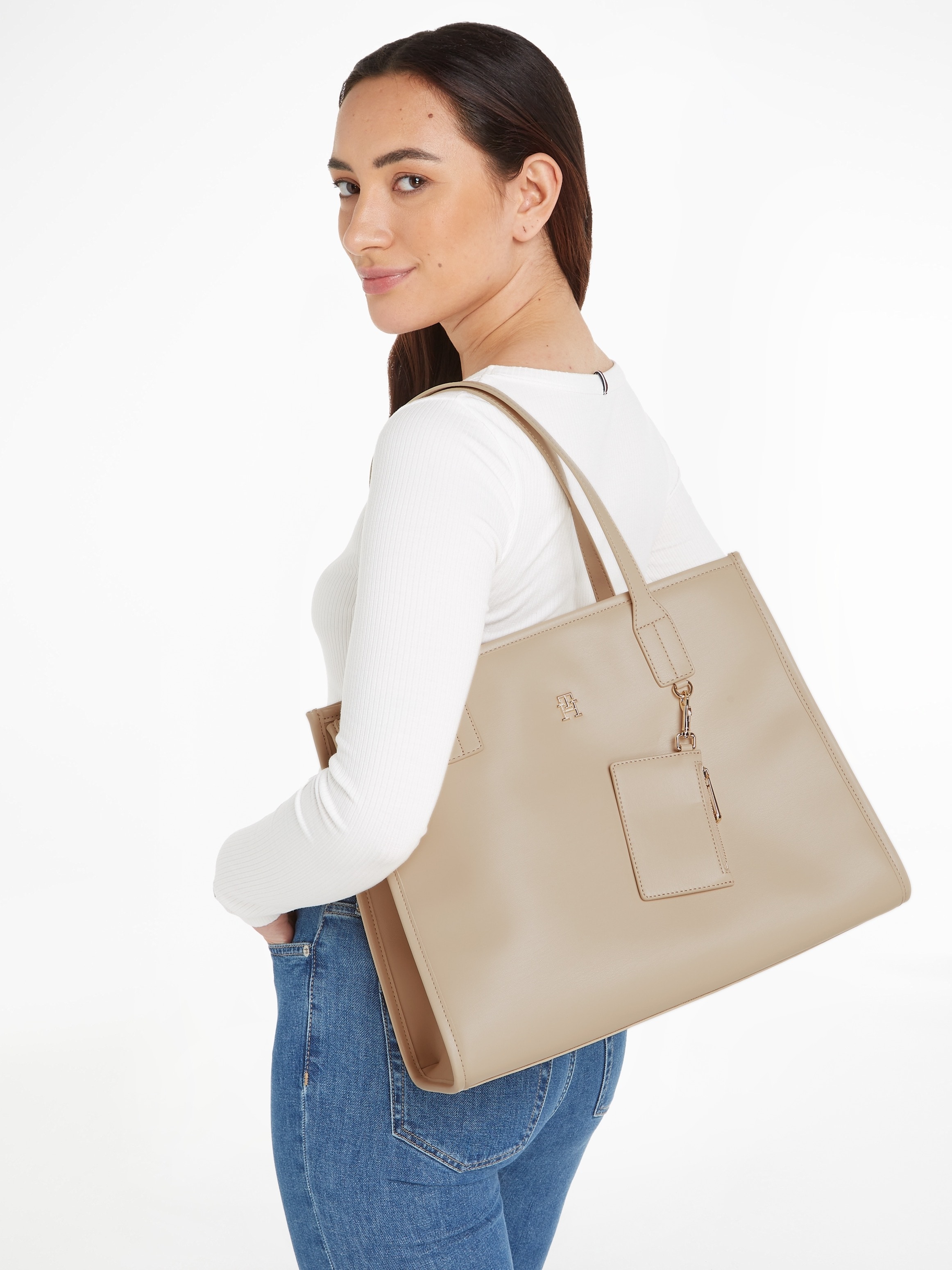 Tommy Hilfiger Shopper »TH CITY TOTE«, Handtasche Damen Tasche Damen Henkeltasche