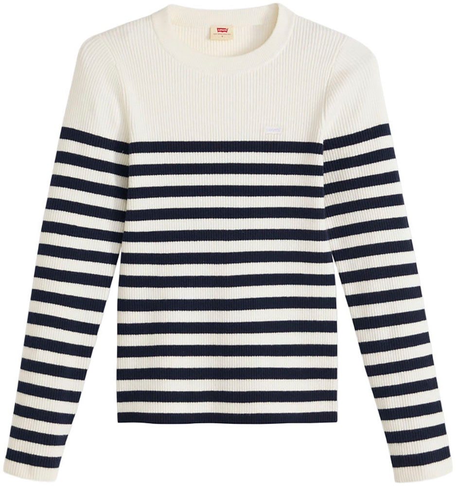 Levi's® Rundhalspullover »RIB CREW SWEATER« Geripptes Strickmuster