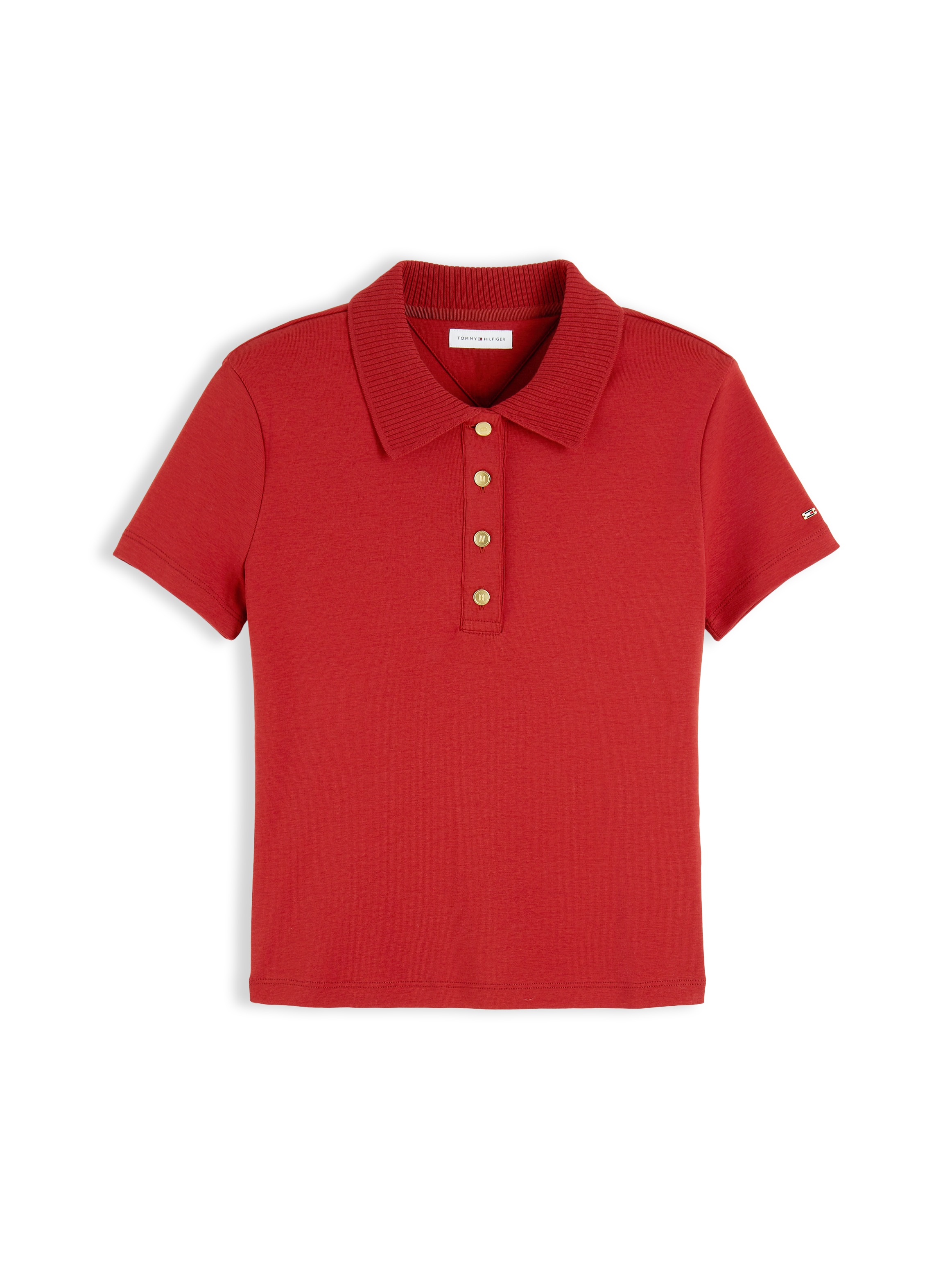 Tommy Hilfiger Poloshirt »GOLD BUTTON REG S/S POLO« Baumwolle