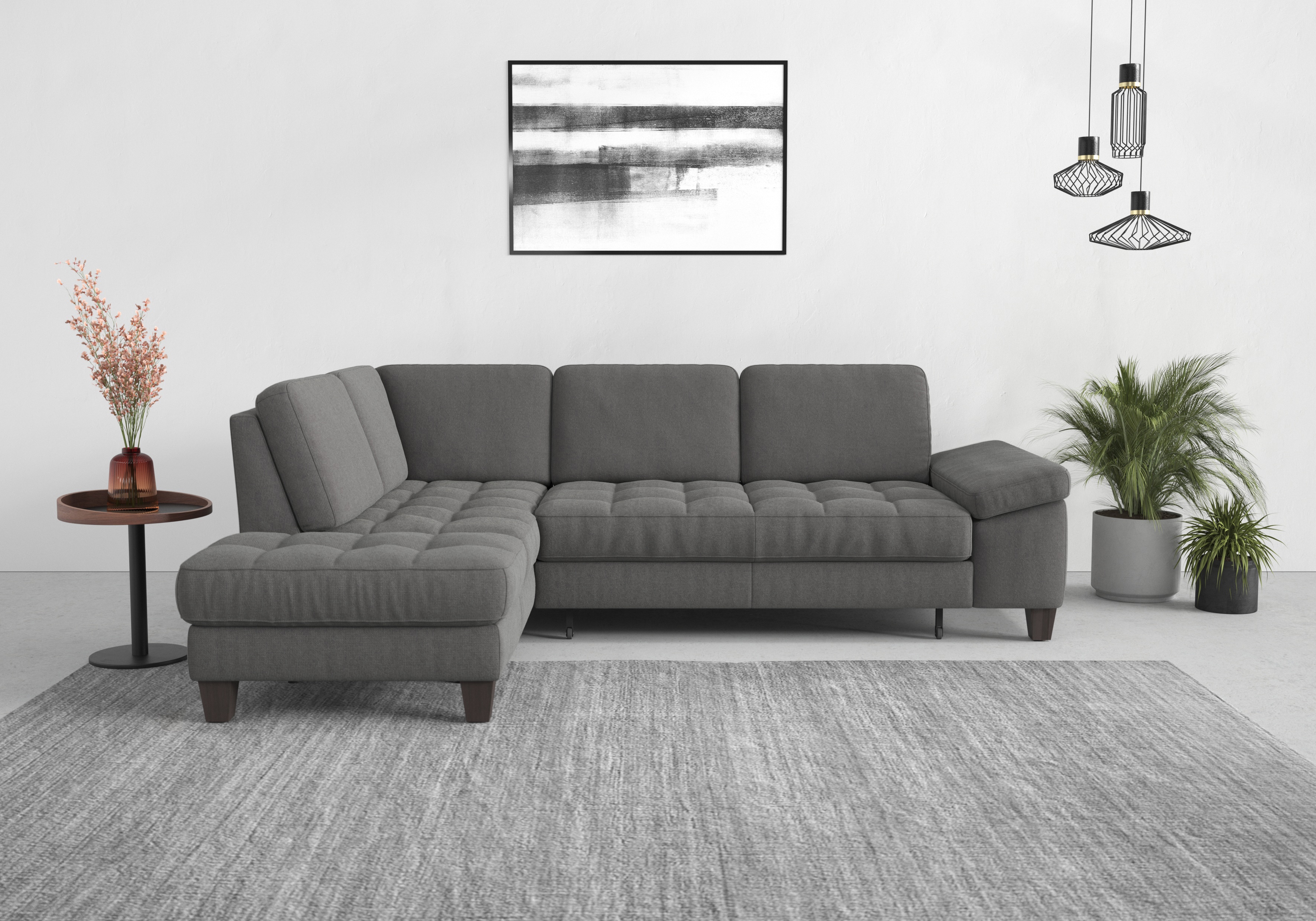 sit&more Ecksofa "Westham L-Form" mit Ottomane, mit oder ohne Schlaffunktion, Bettkasten, Verstellung