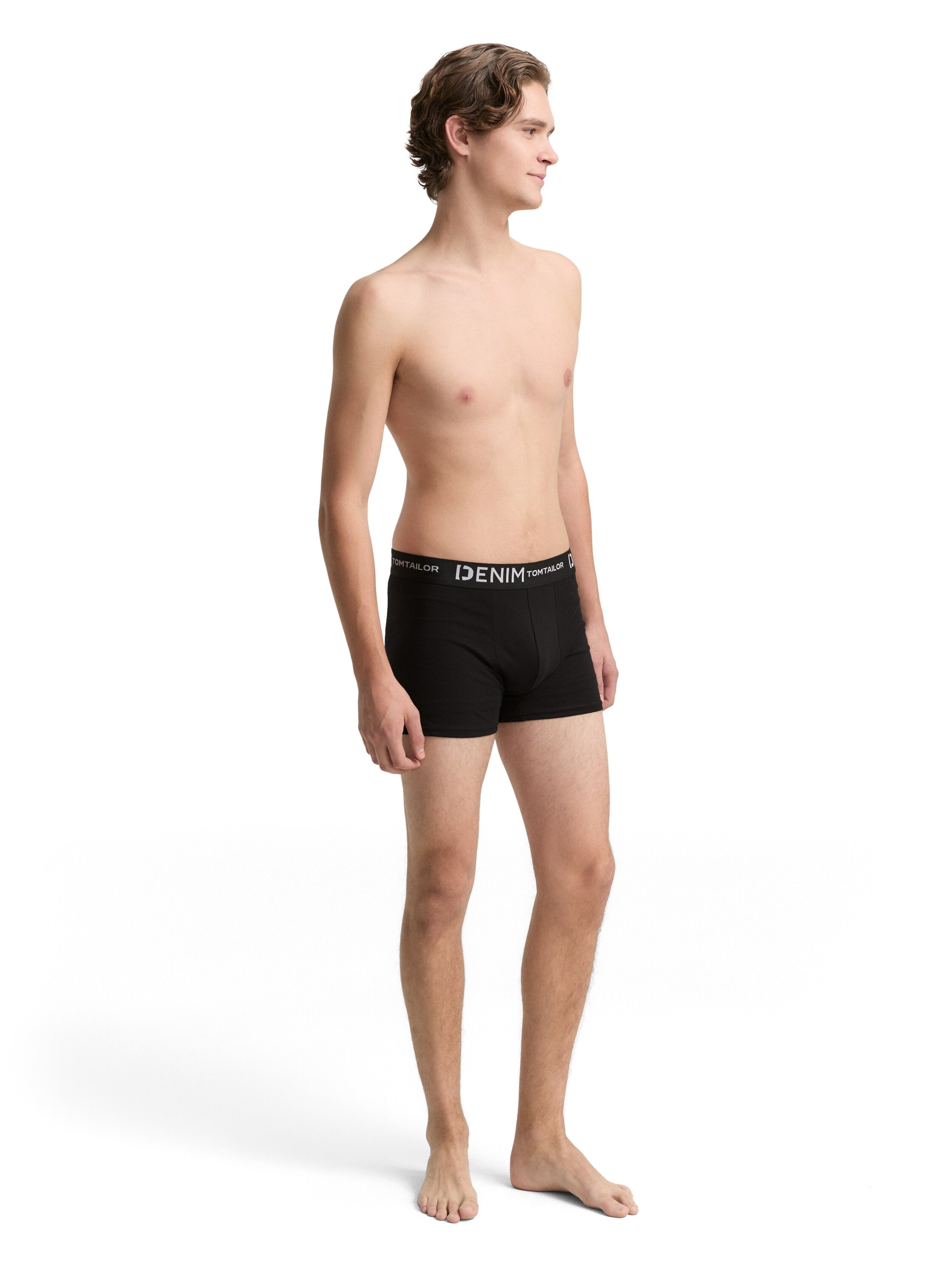 TOM TAILOR Denim Boxershorts, 3 Stk. mit Logo-Stretchbund