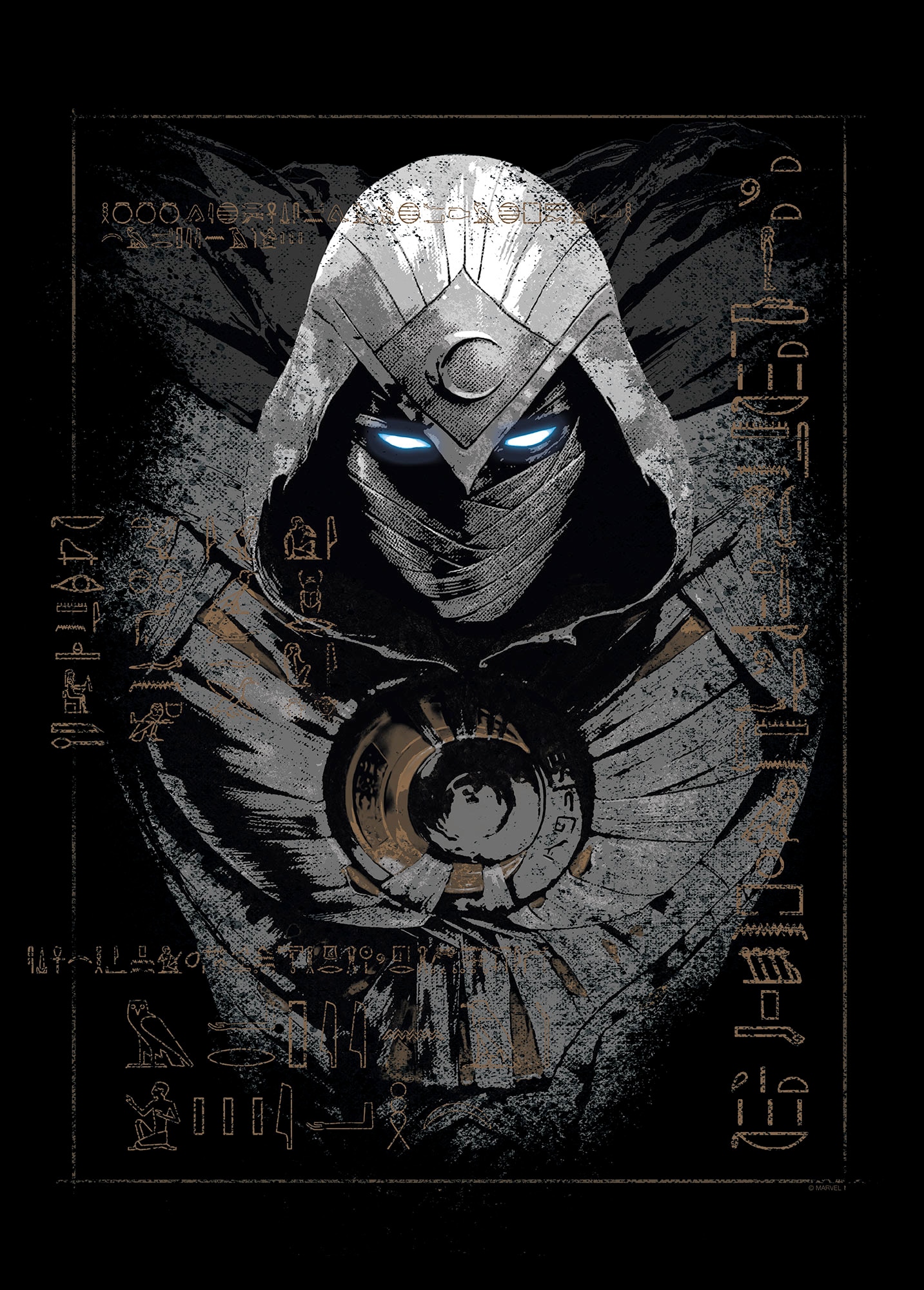 Komar Wandbild »Moon Knight Darkness Ahead«, Disney, (Set, 1 St.), 40 x 50 cm (Breite x Höhe) - Kinderzimmer, Dekoration
