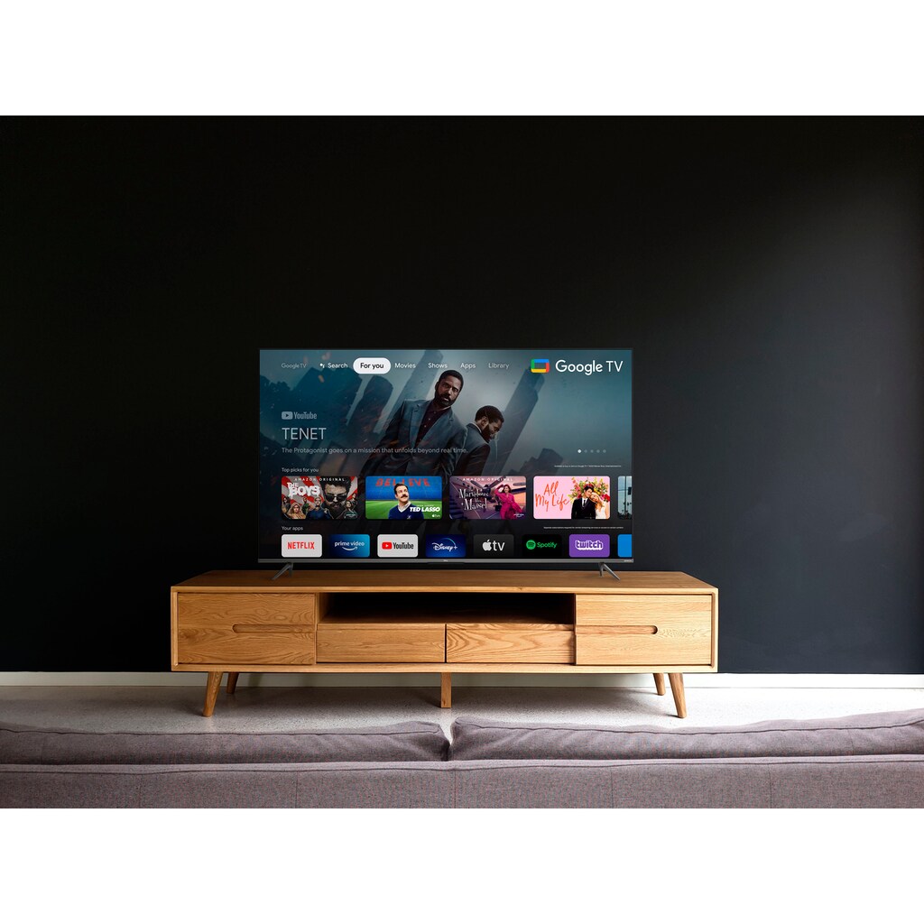 TCL QLED-Fernseher »50C631X2«, 126 cm/50 Zoll, 4K Ultra HD, Smart-TV-Google TV