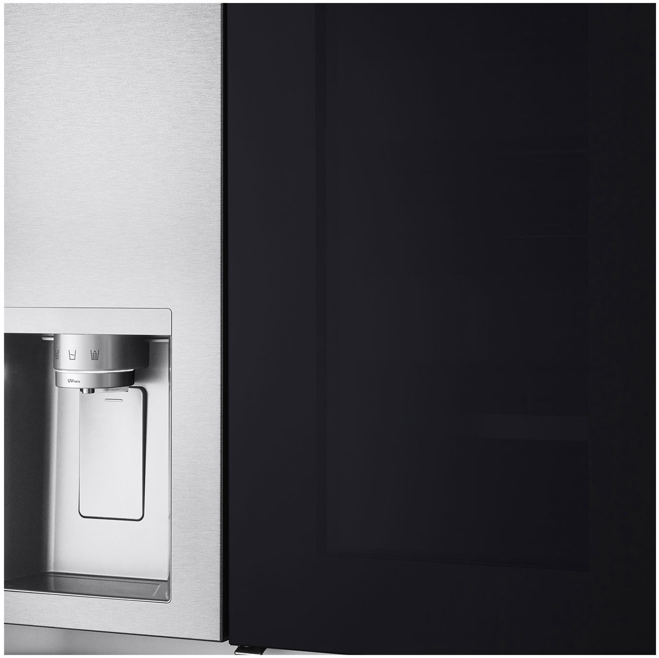 LG Side-by-Side X-Serie »GSXE90MBAD«, großes Wein- und Flaschenregal