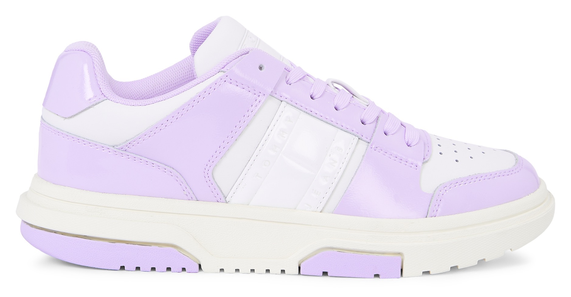 Tommy Jeans Plateausneaker »THE BROOKLYN PATENT«, mit Kontrastbesatz, Freizeitschuh, Halbschuh, Schnürschuh