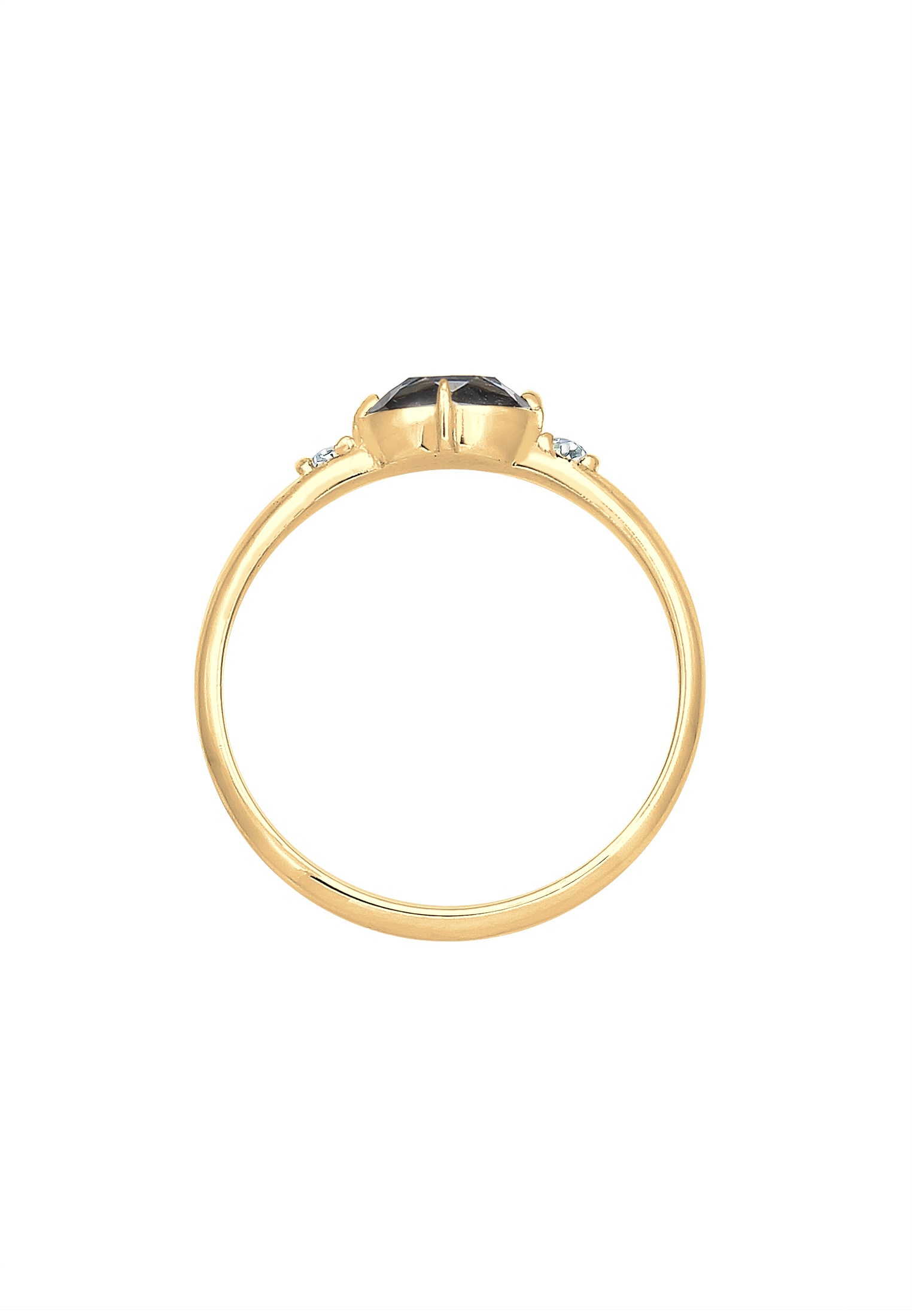 Elli Verlobungsring »Ring Bandring Kristalle 925 Silber«