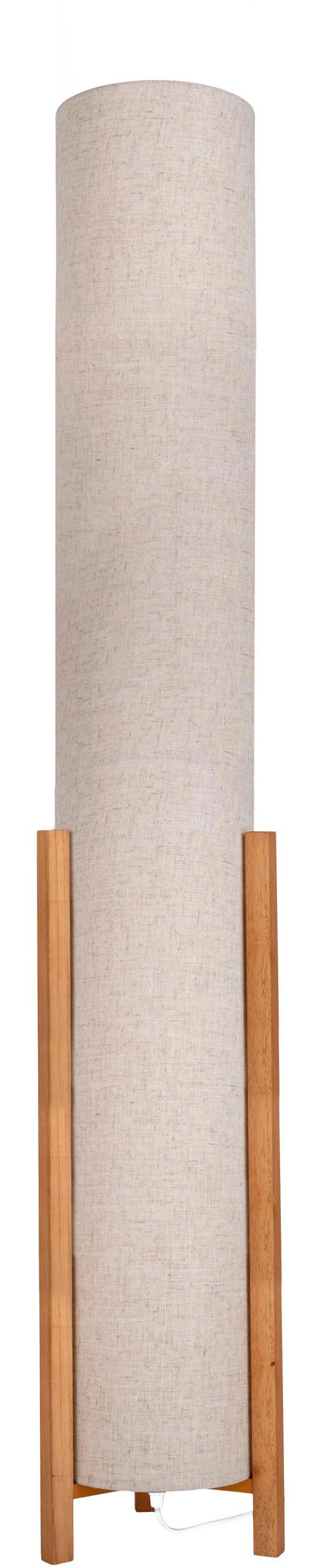 näve Stehlampe »Matida«, 1 flammig, Leuchtmittel E27 | ohne Leuchtmittel, 1xE27 exkl., Holzgestell, Textilschirm natur, H: ca. 32cm, D: ca. 22cm