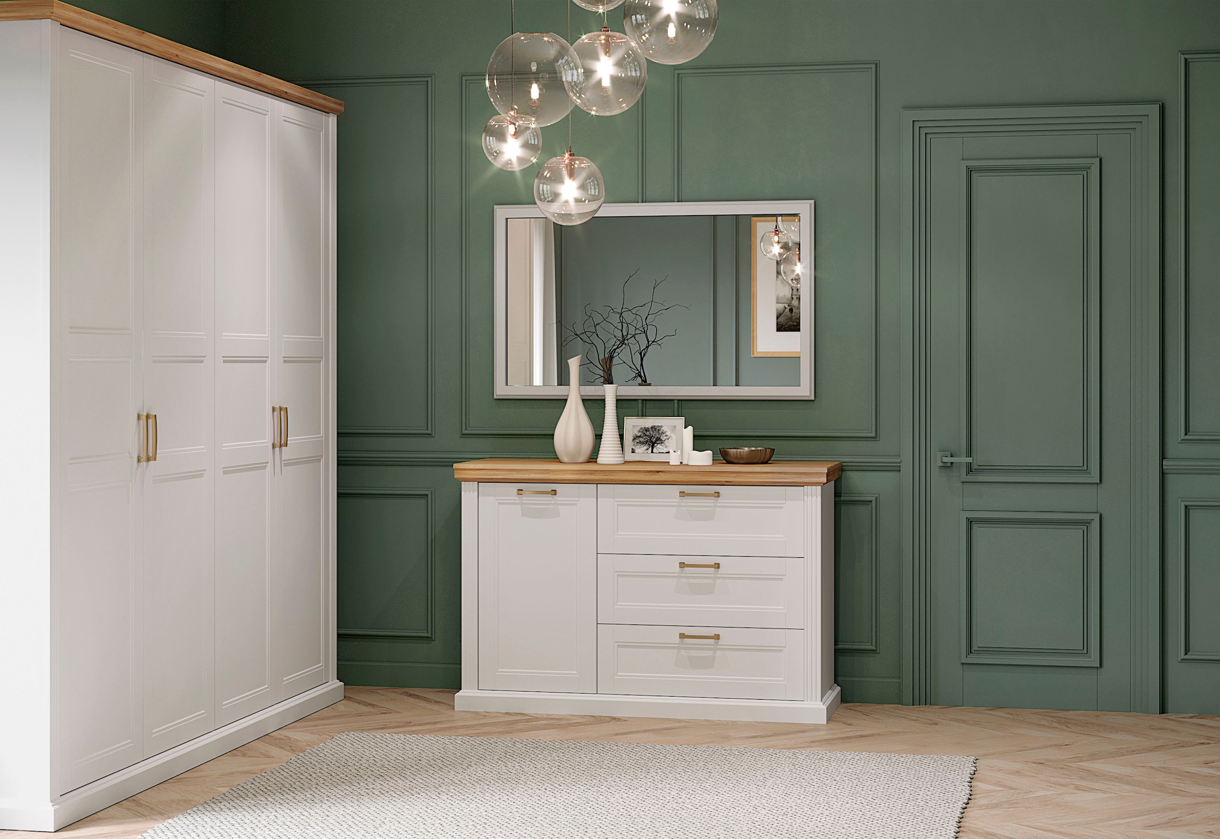 Home affaire Kleiderschrank »Tara«, lackiert mit wasserbasiertem UV-Lack, in 4 Breiten