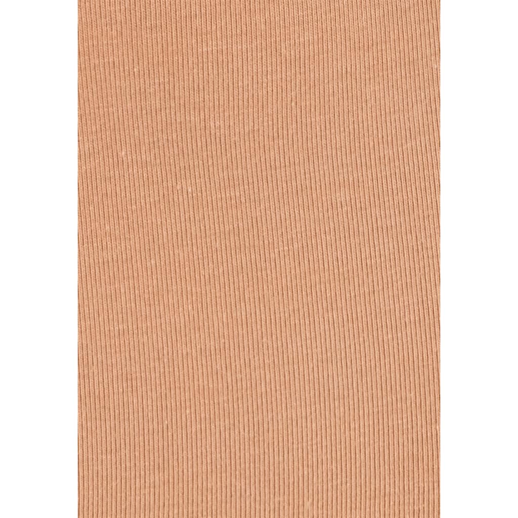LASCANA Panty, (Packung, 3 St.), aus elastischer Baumwolle mit zarter Spitze