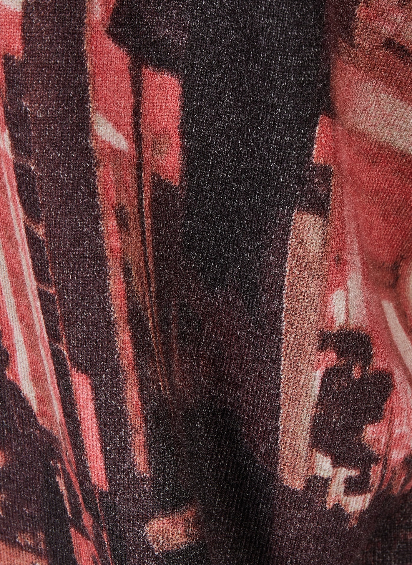 Rabe Rundhalspullover mit Allover-Print und Glitzer-Details