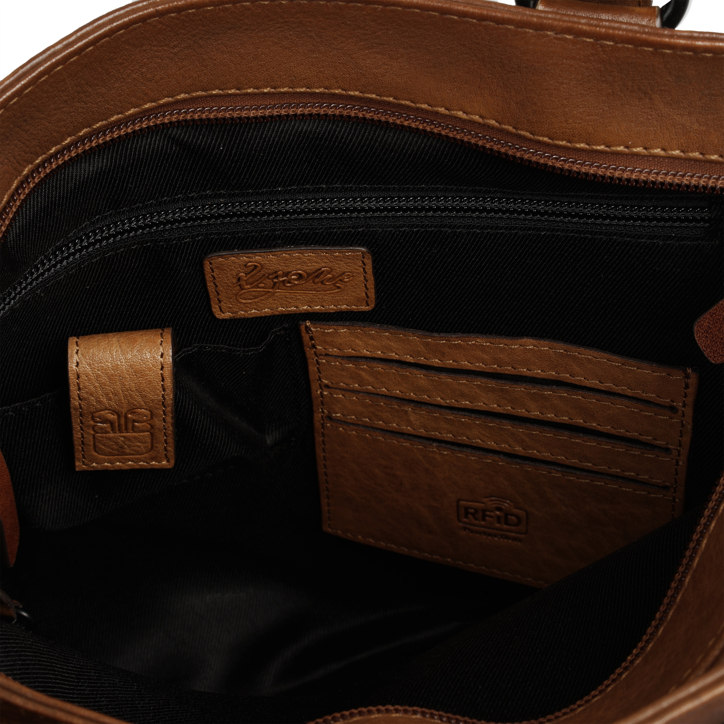 X-Zone Laptoptasche »RFID«, echt Leder