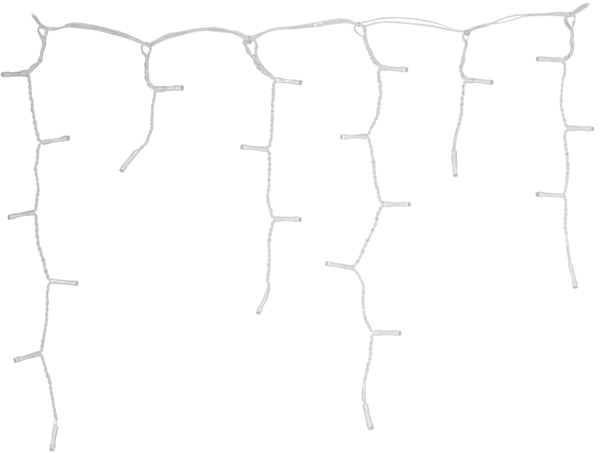 my home LED-Lichterkette »Livva in 6, 12 und 24 m Kettenlänge,« 480 Stk.-flammig LED-Eisregen Lichterkette , warmweißes Licht, Timer, + 3 m Zuleitung