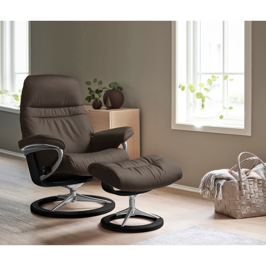 Stressless® Relaxsessel »Sunrise«, (Set, Relaxsessel mit Hocker)