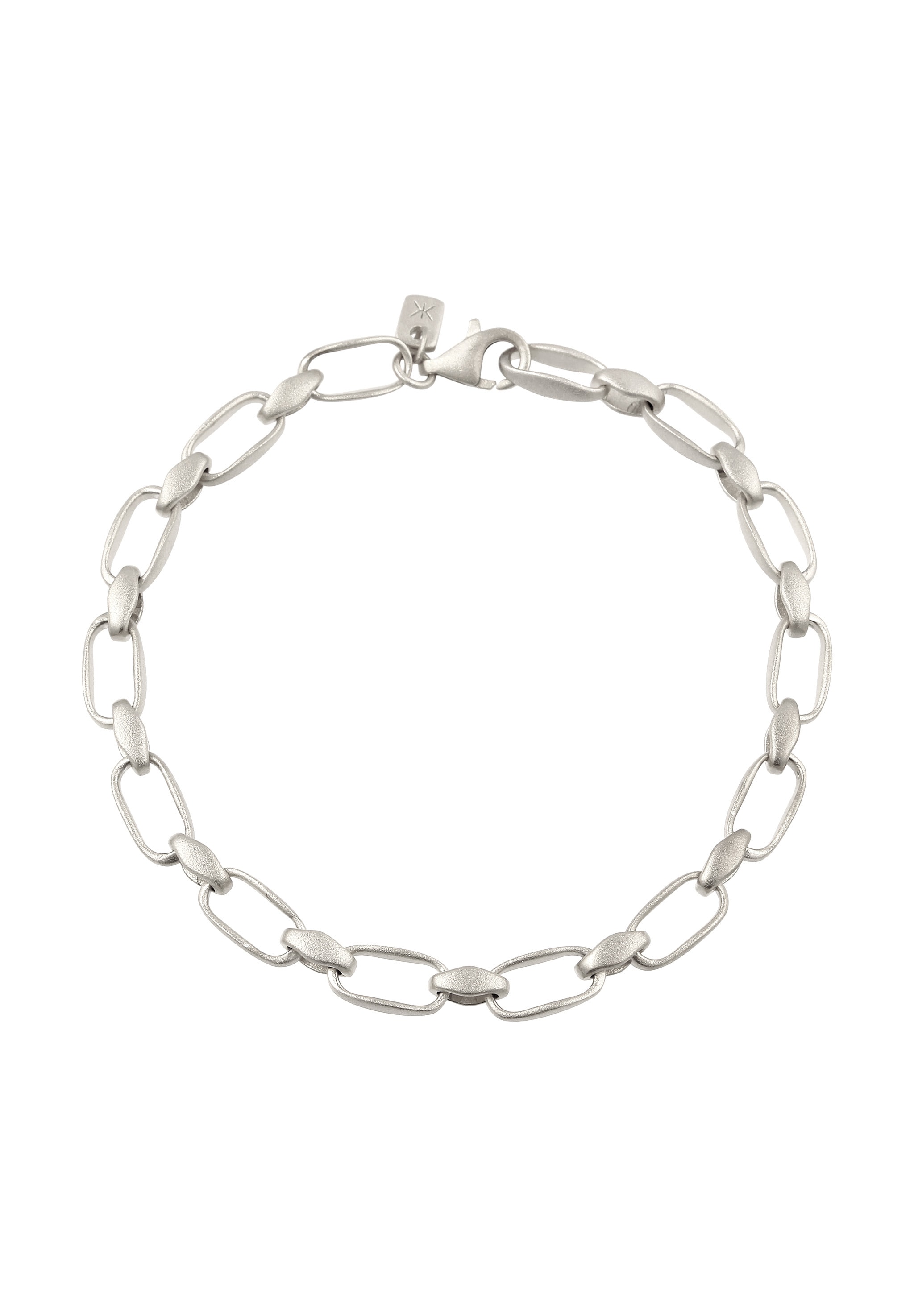 Kuzzoi Armkette »Armband Herren Gliederlook Oval 925 Sterling Silber«