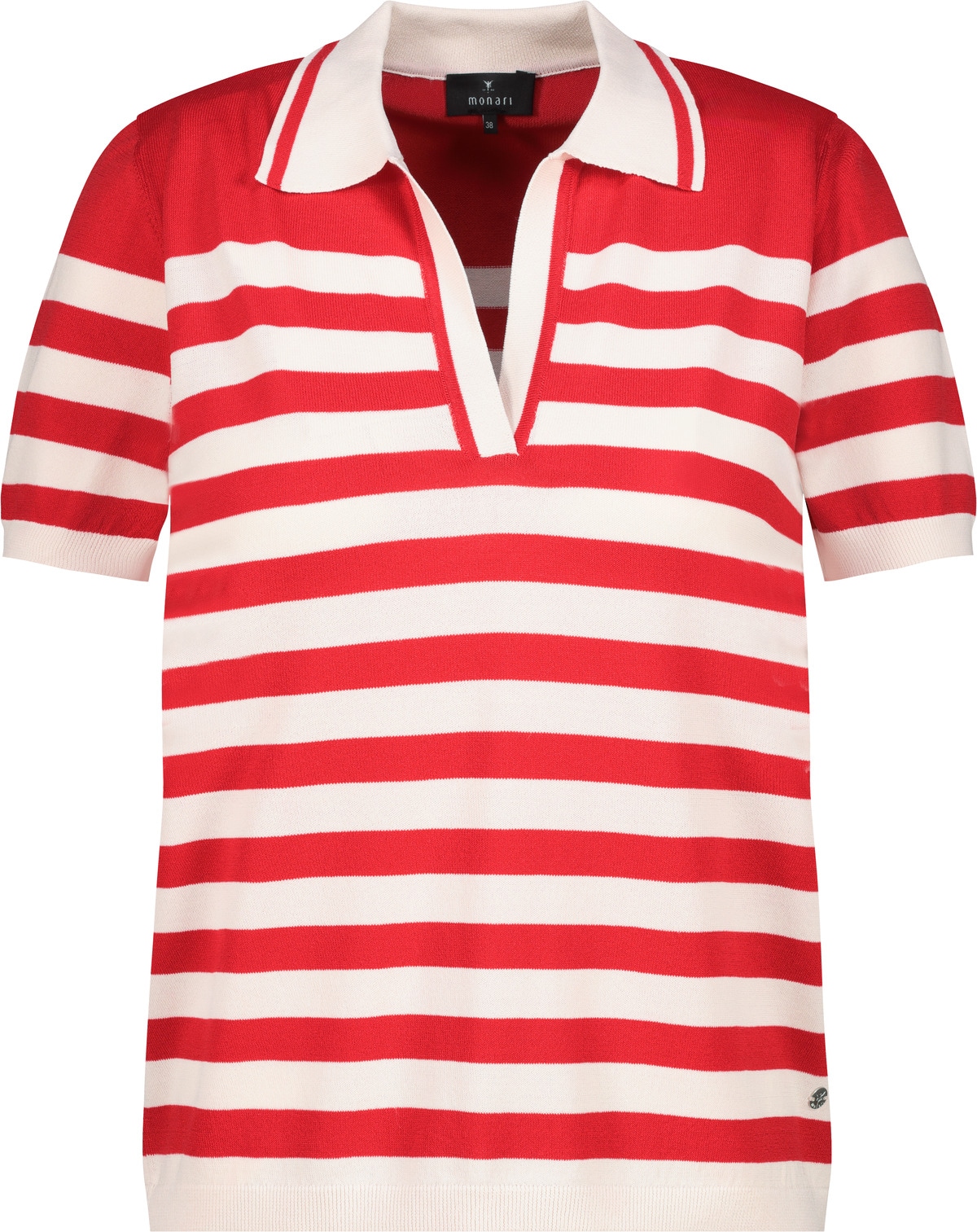 Monari Polokragenpullover, mit Streifen