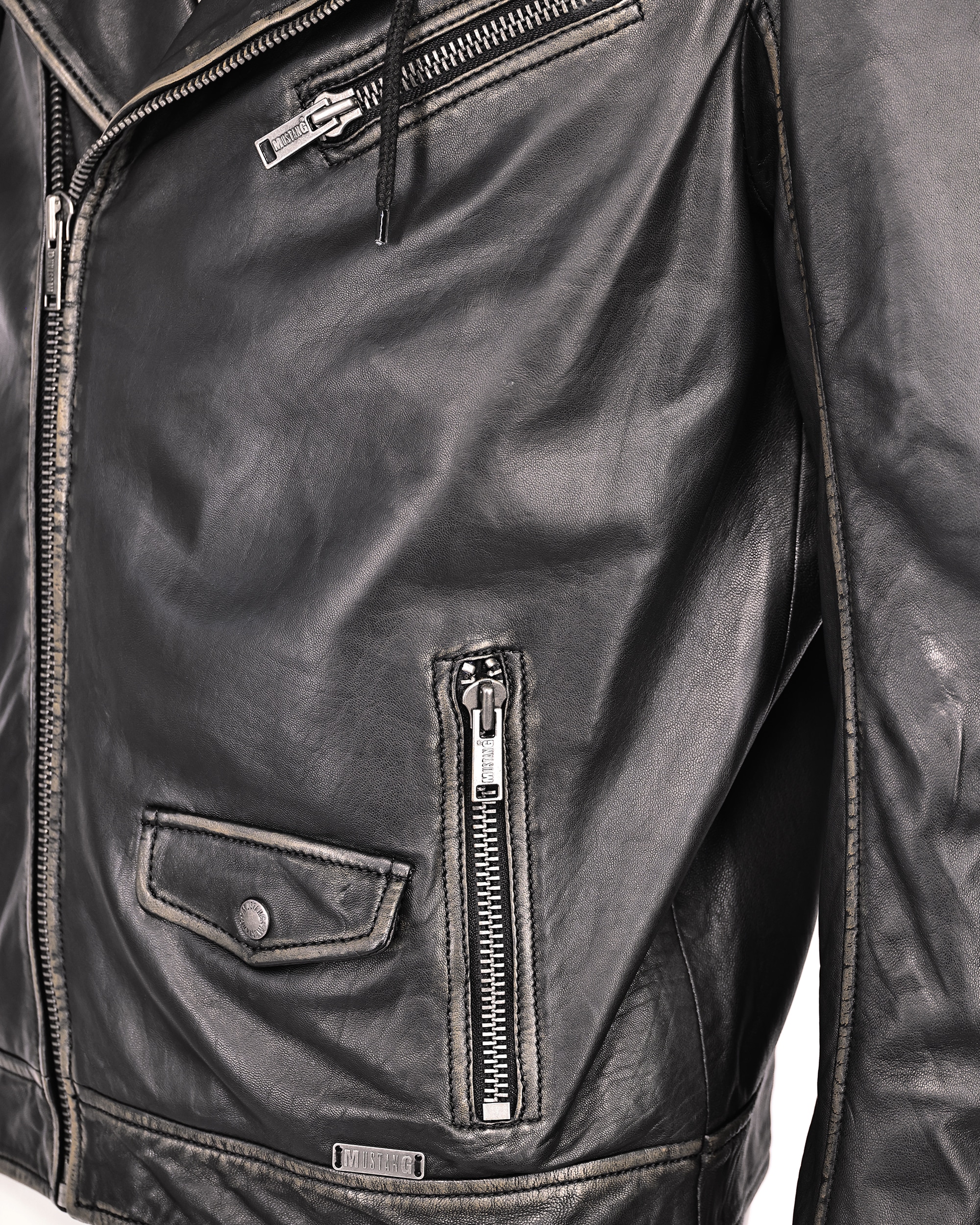 MUSTANG Bikerjacke »Lederjacke 31021304«
