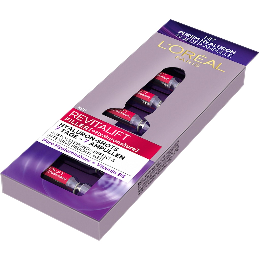 L'ORÉAL PARIS Gesichtsserum »Revitalift Filler Hyaluron-Shots«, (7 tlg.)