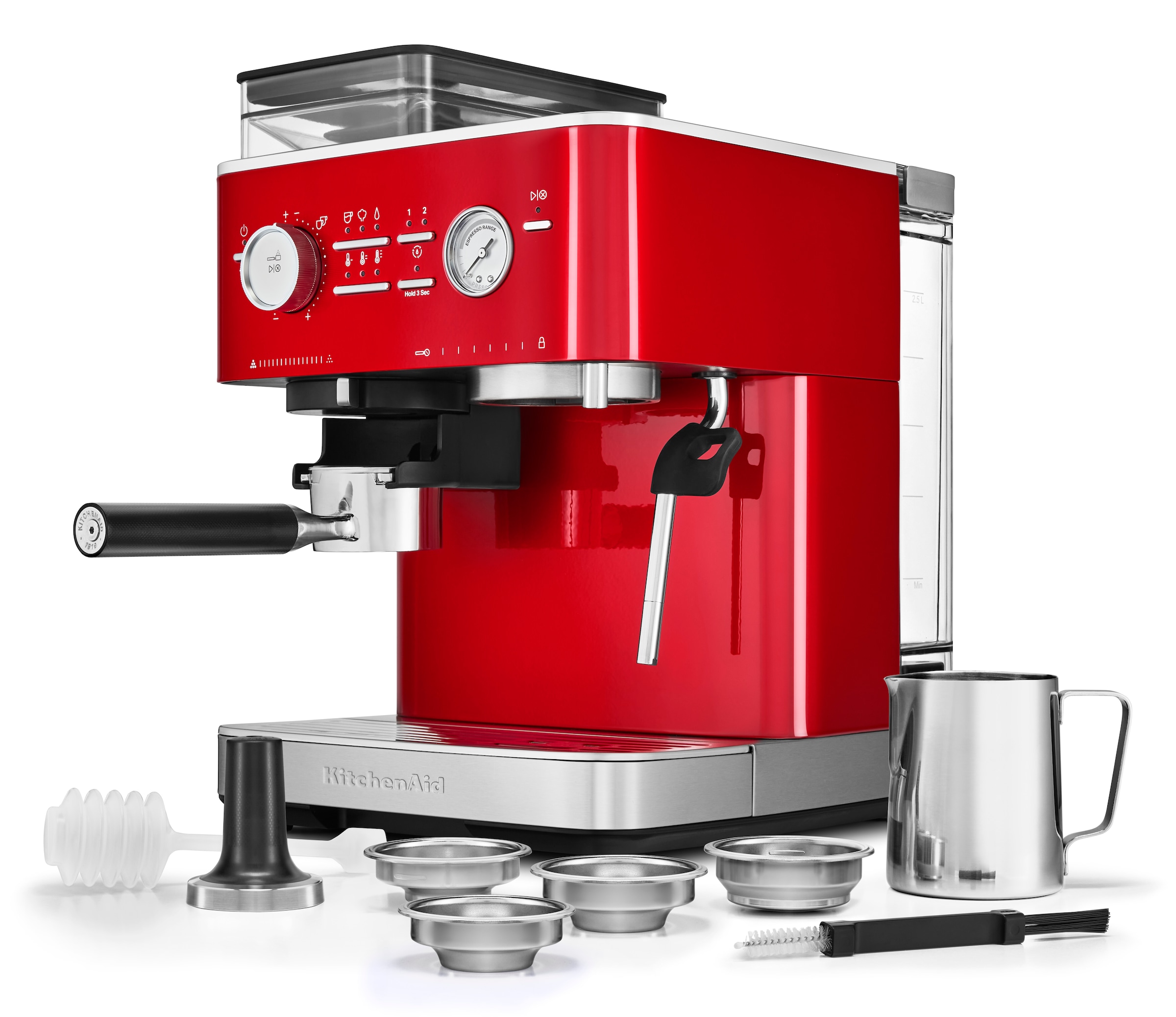 KitchenAid Espressomaschine »5KES6551EBK«, Siebträger mit Mühle