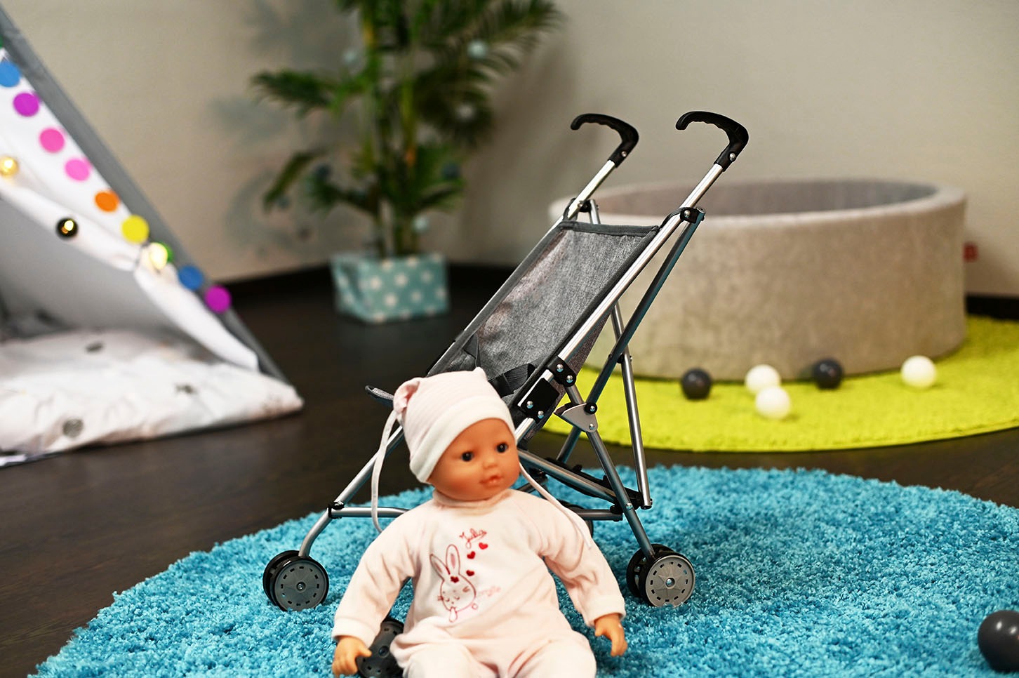 Knorrtoys® Puppenbuggy »Sim - grey«